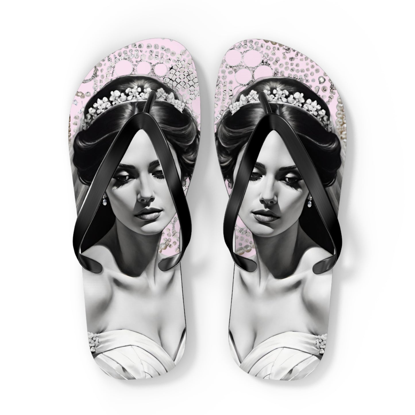 Bride Lt Pink Flip Flops
