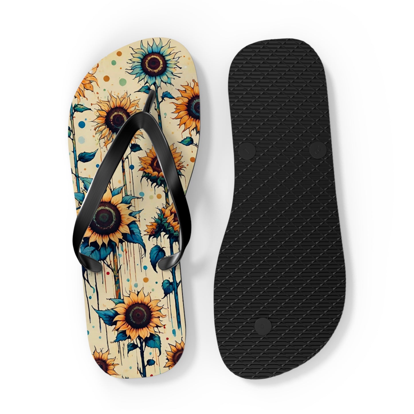 Sunflower Goodness Flip Flops