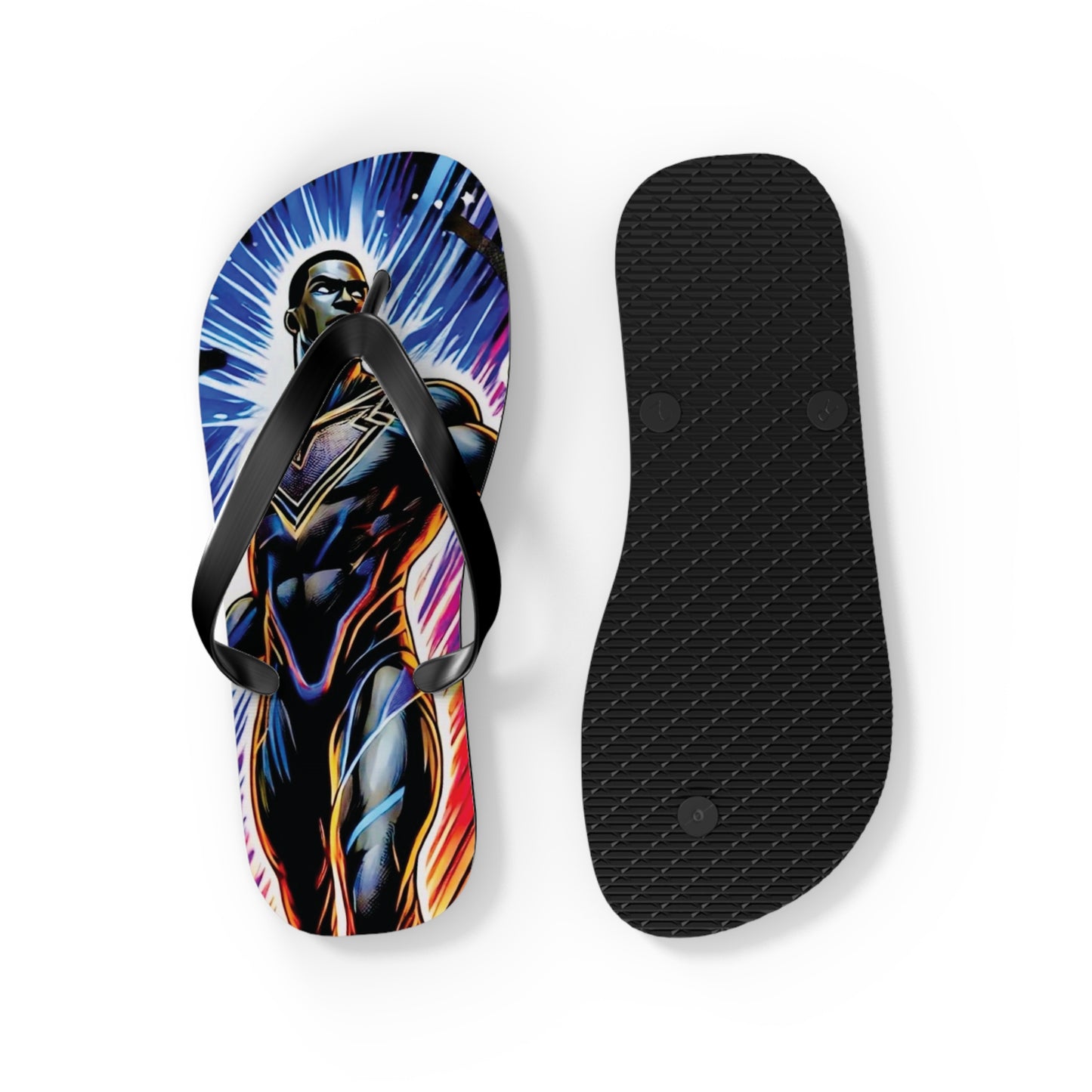 Cosmic Sentinel Flip Flops