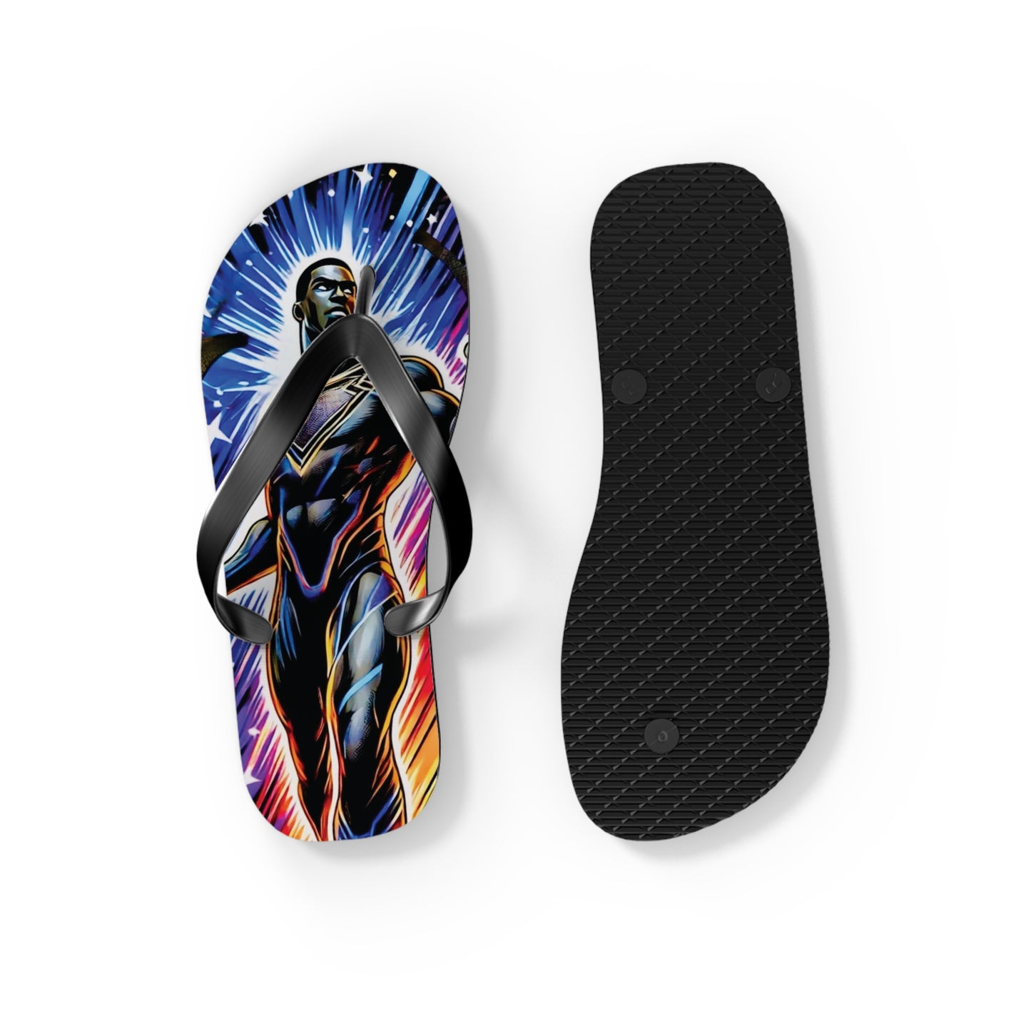 Cosmic Sentinel Flip Flops