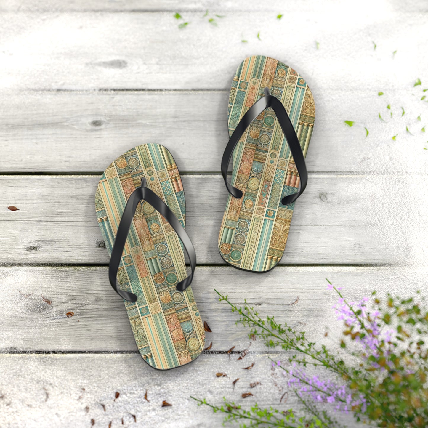 Coin Collection Flip Flops