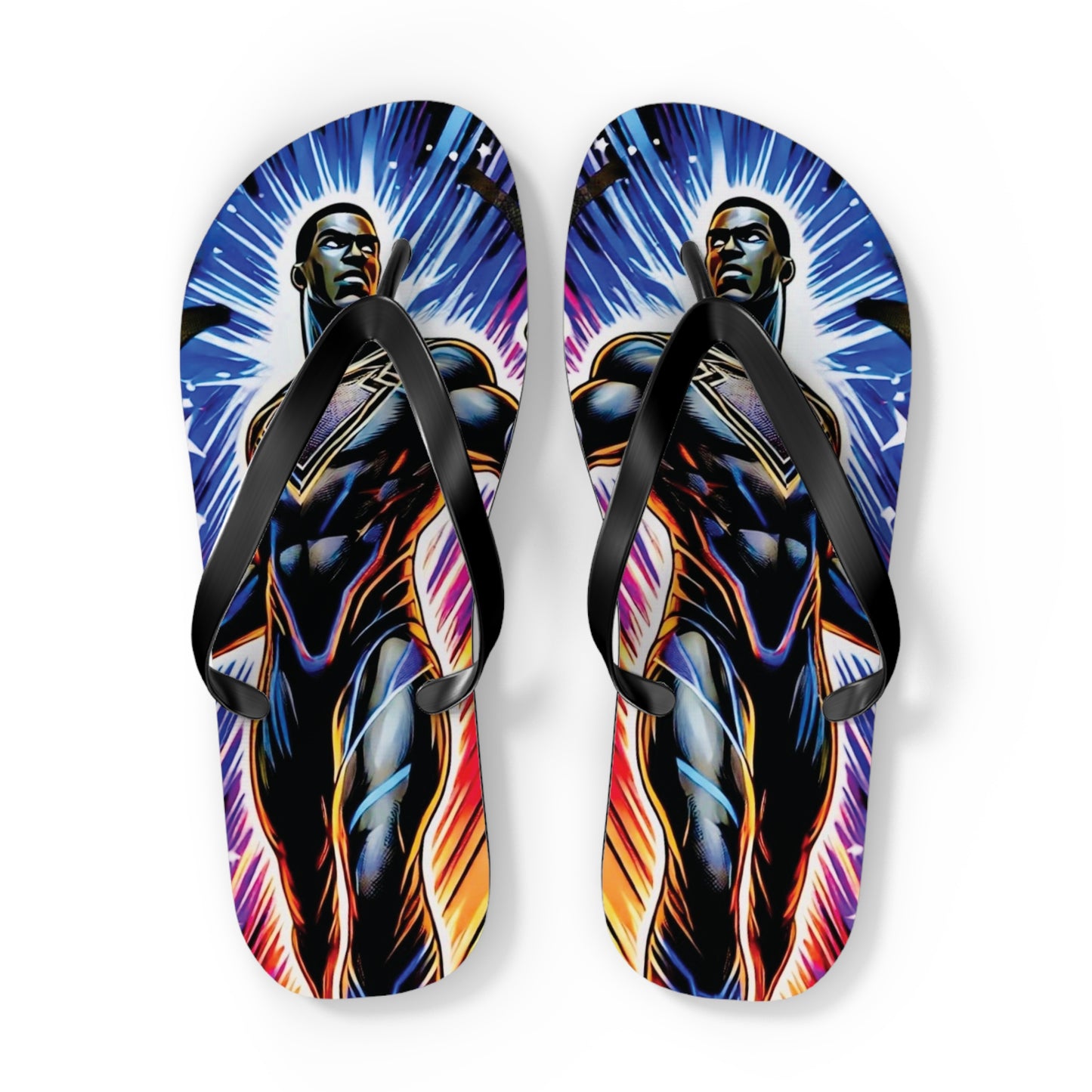 Cosmic Sentinel Flip Flops
