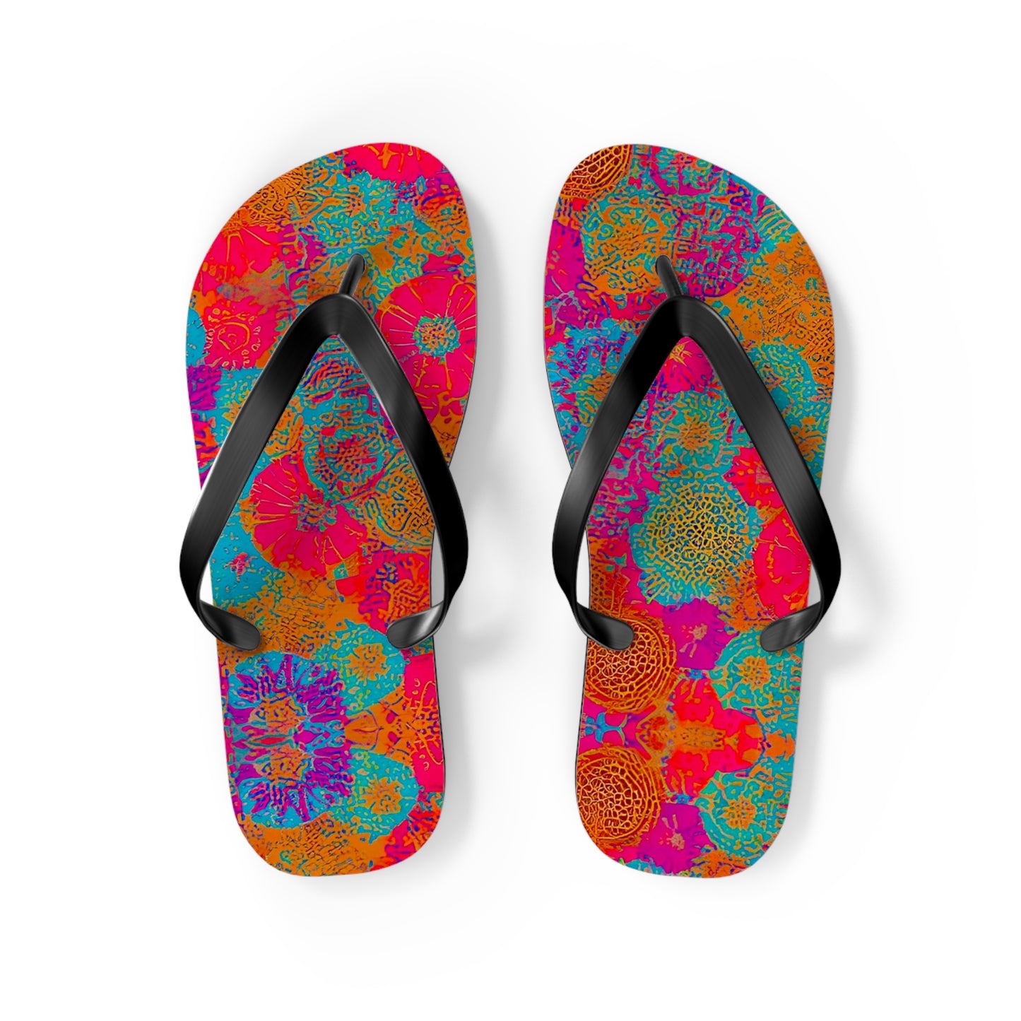 Coral Reef Flip Flops