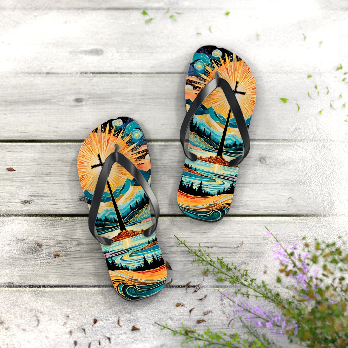Healing Waters Flip Flops