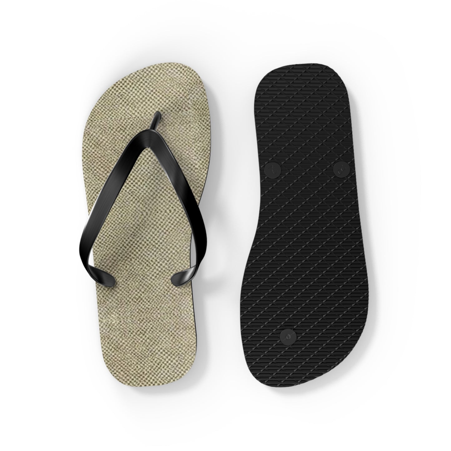 Samone Burlap Flip Flops