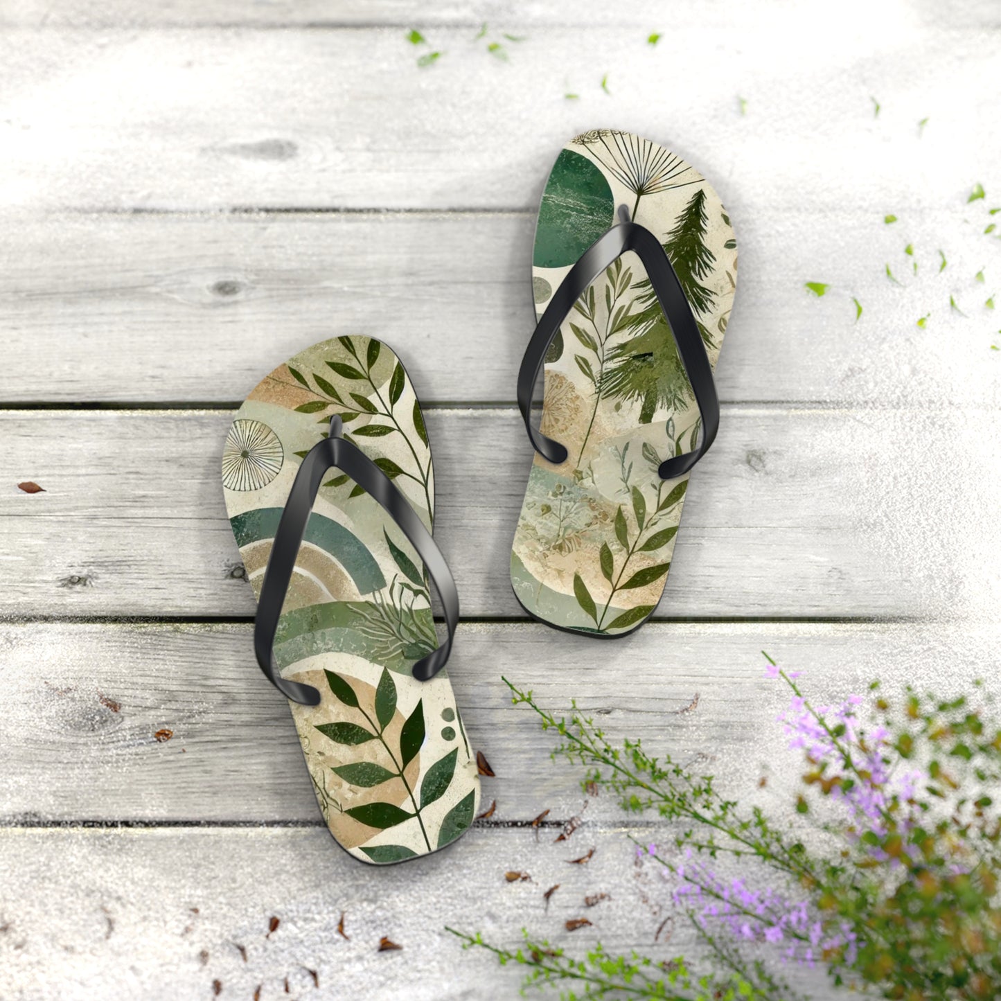 Forest Haze Flip Flops