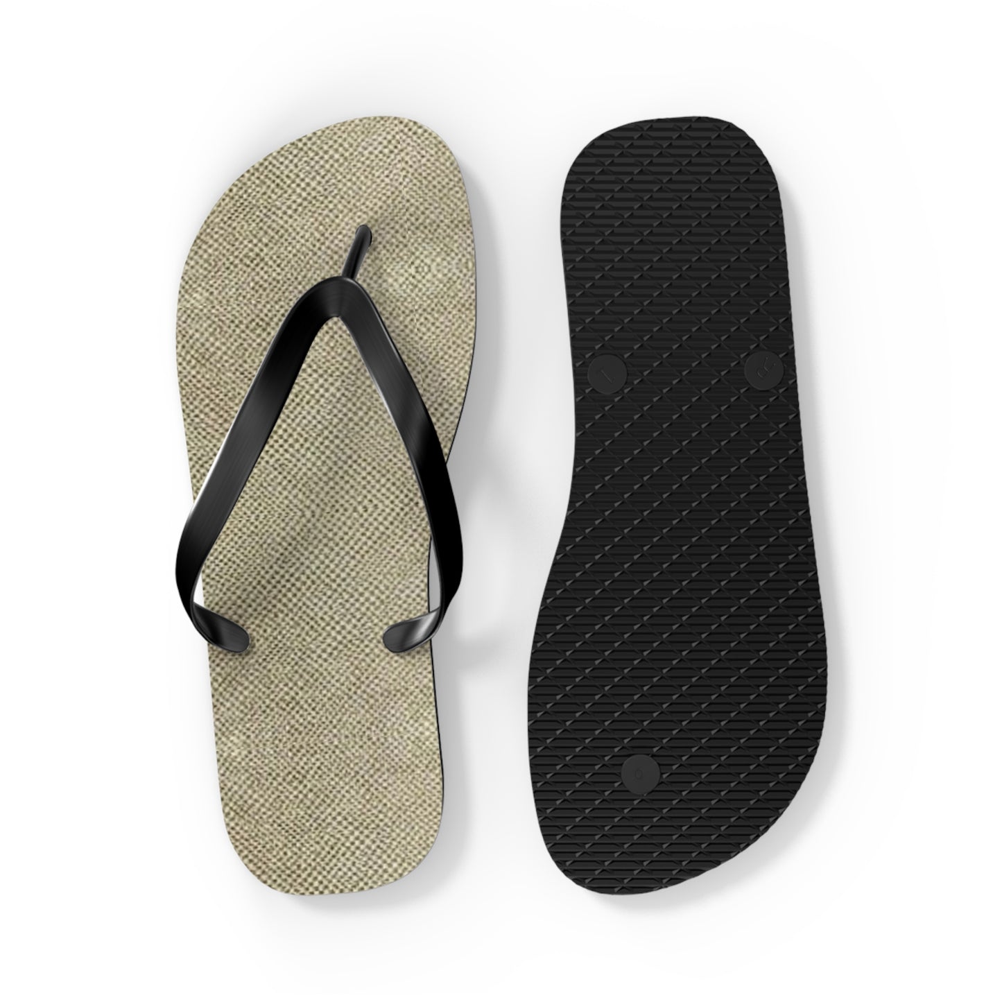 Samone Burlap Flip Flops