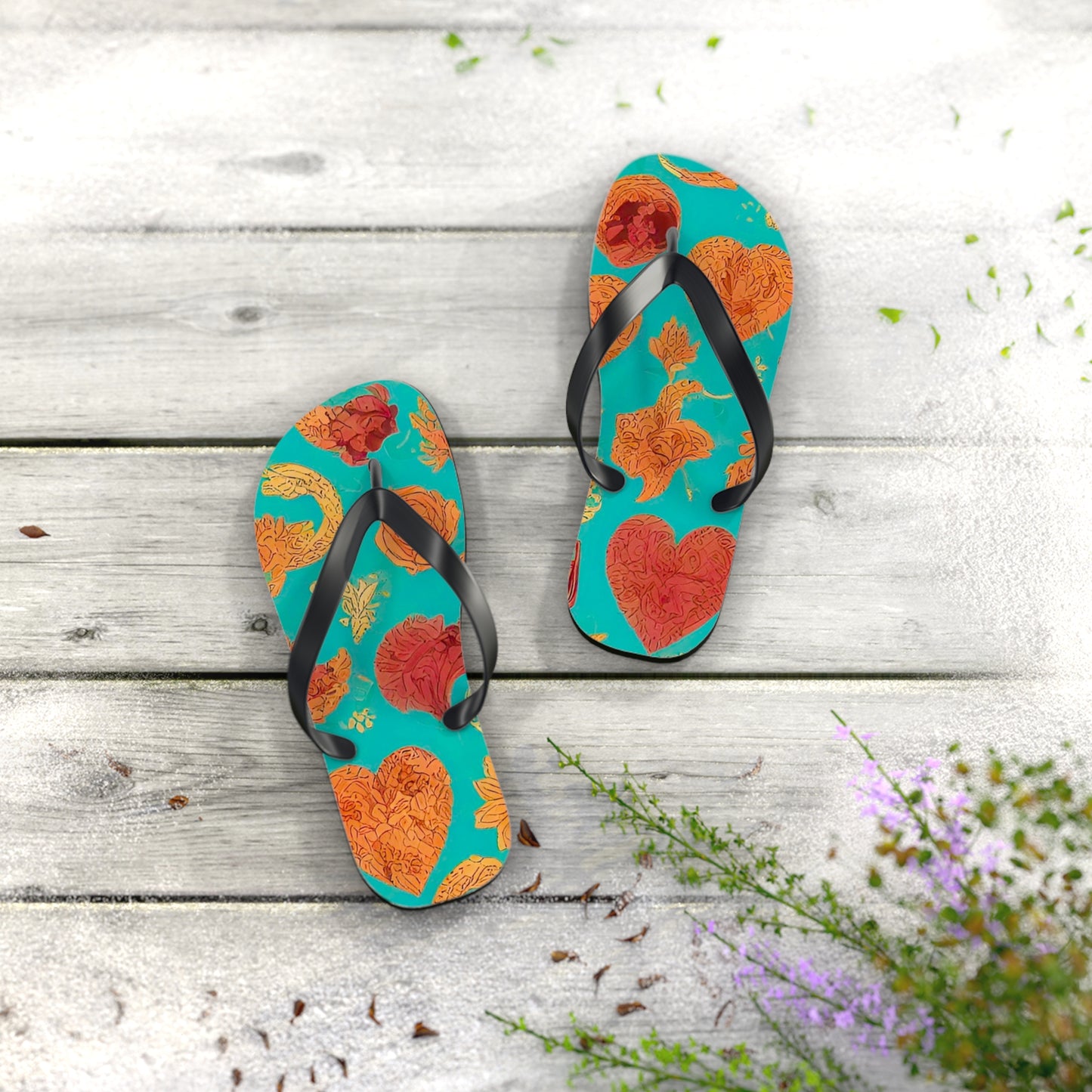 Tranquil Love Flip Flops