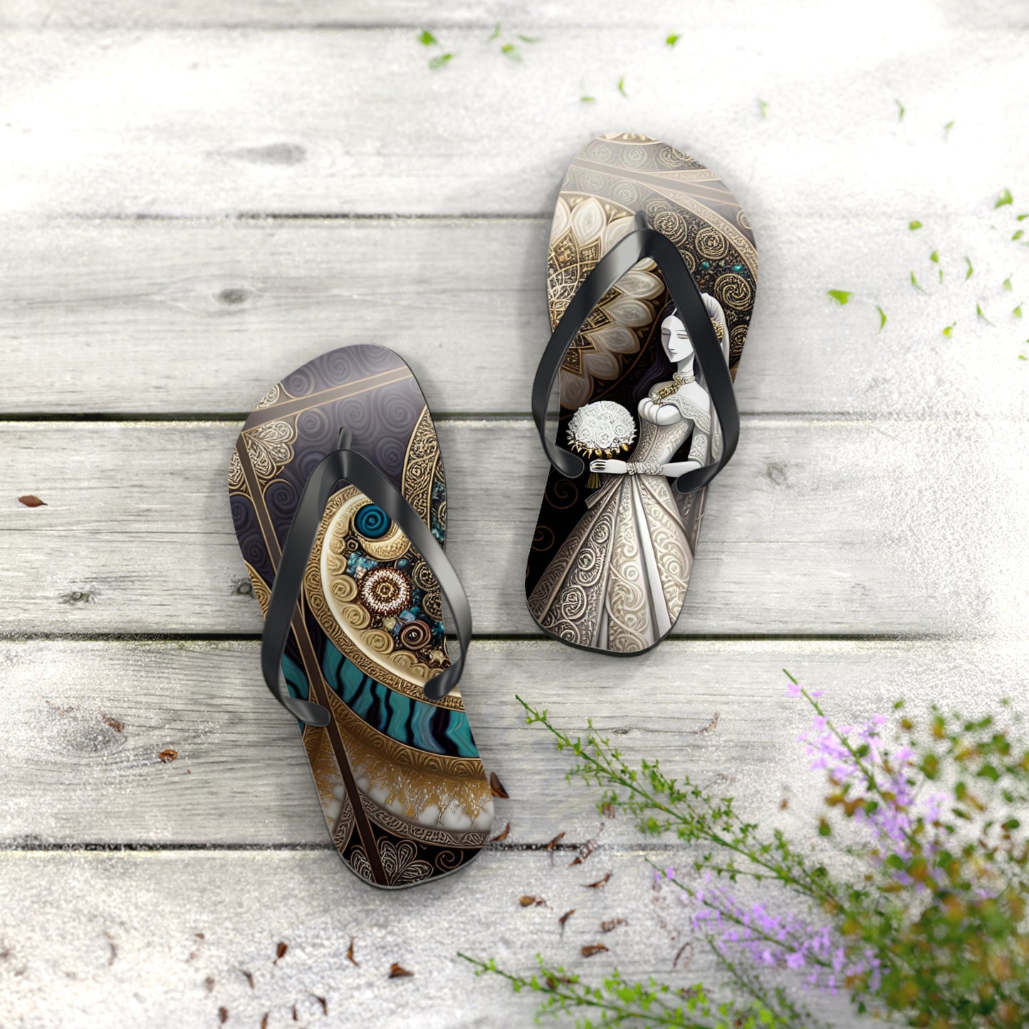 Virgin Bride Flip Flops
