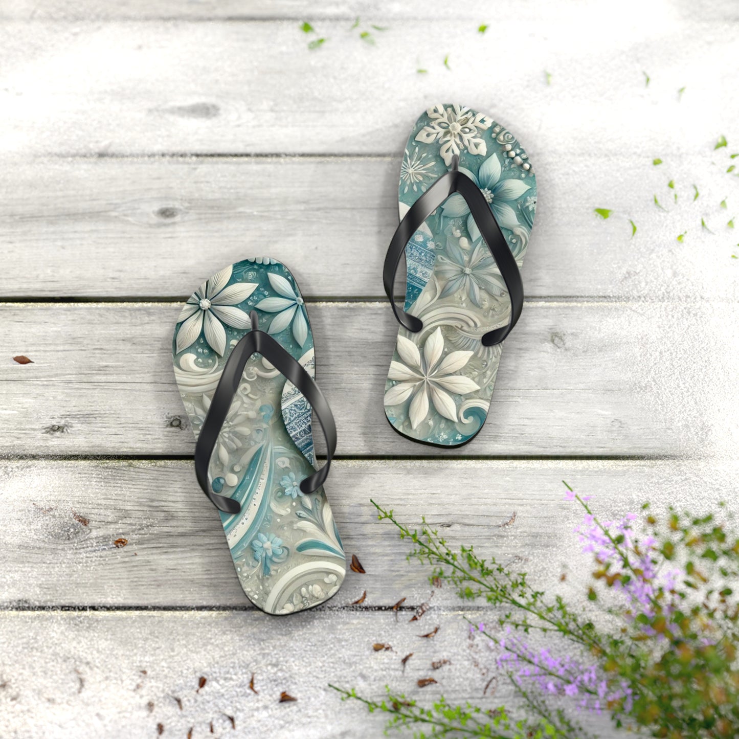 Winter Slides Flip Flops