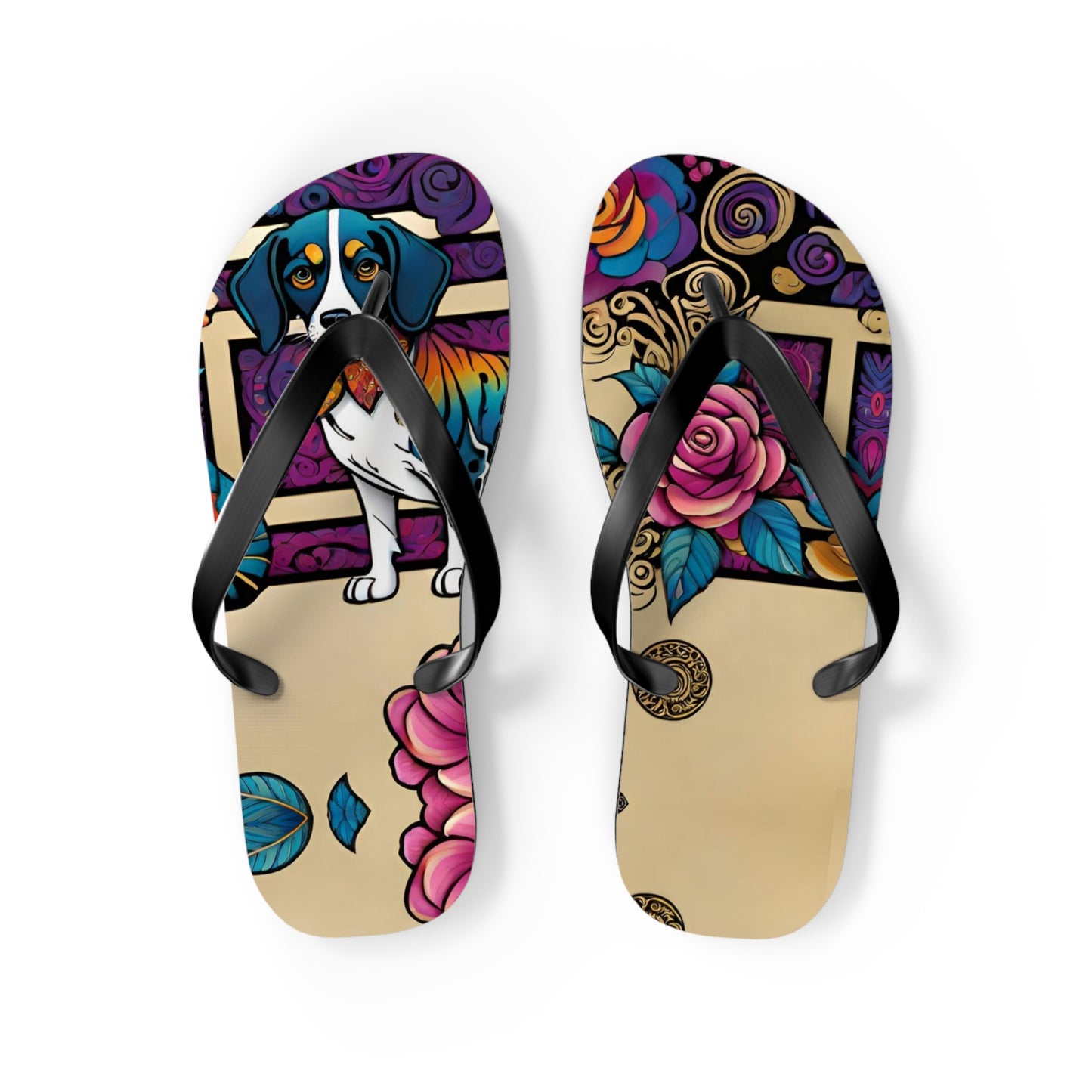 Dog Model Flip Flops