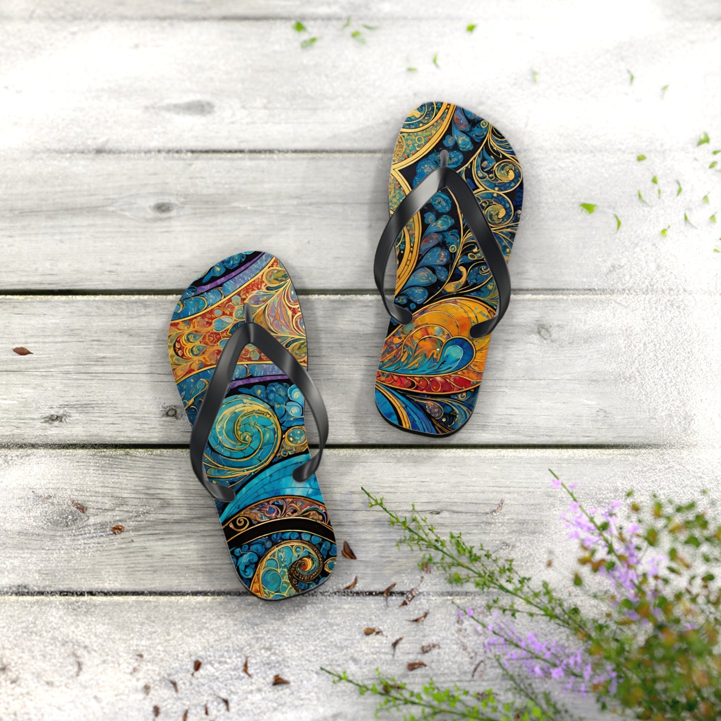 Galaxy Explorer Flip Flops