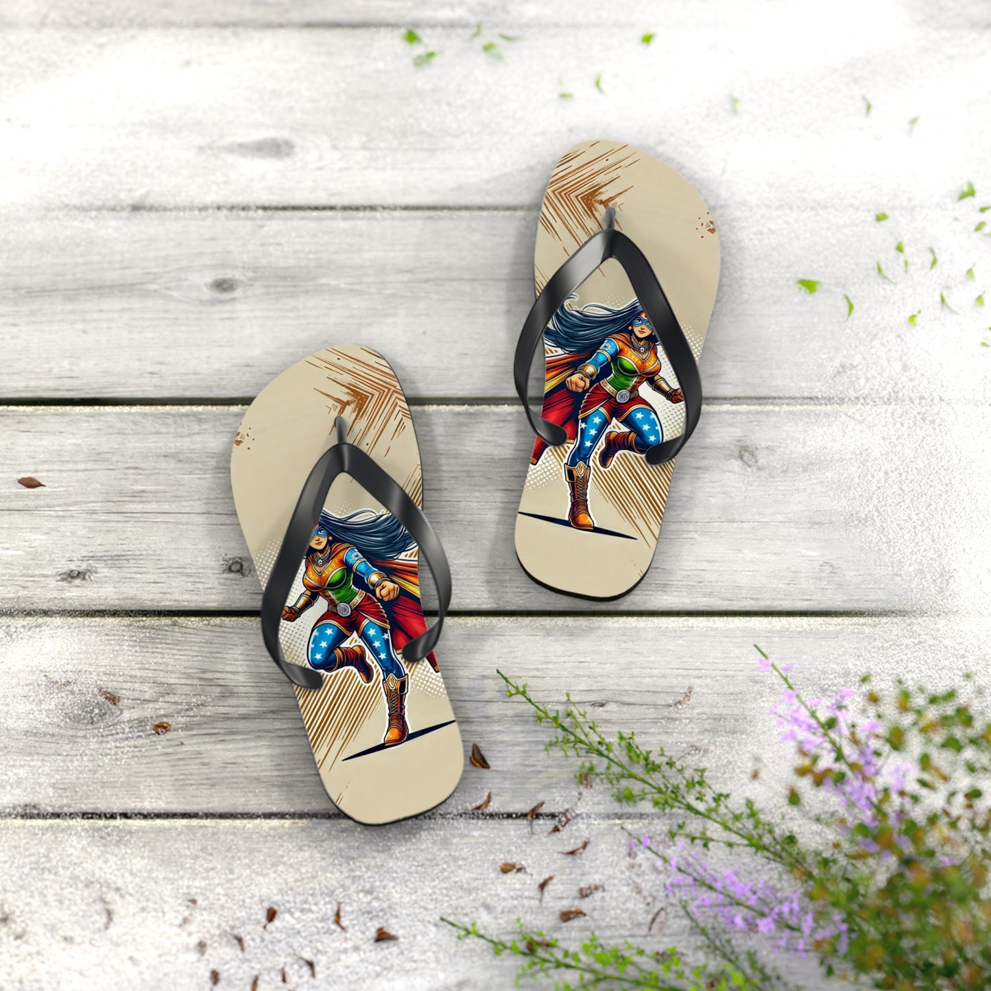 Saffron Warrior Flip Flops