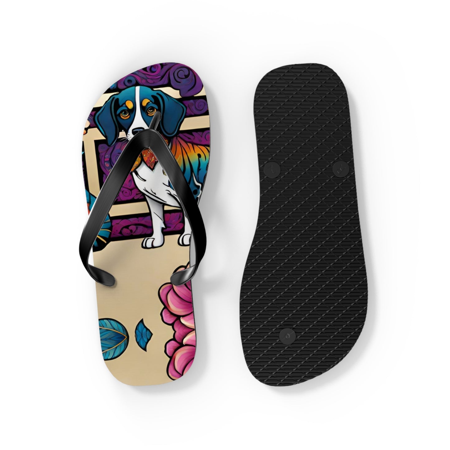 Dog Model Flip Flops