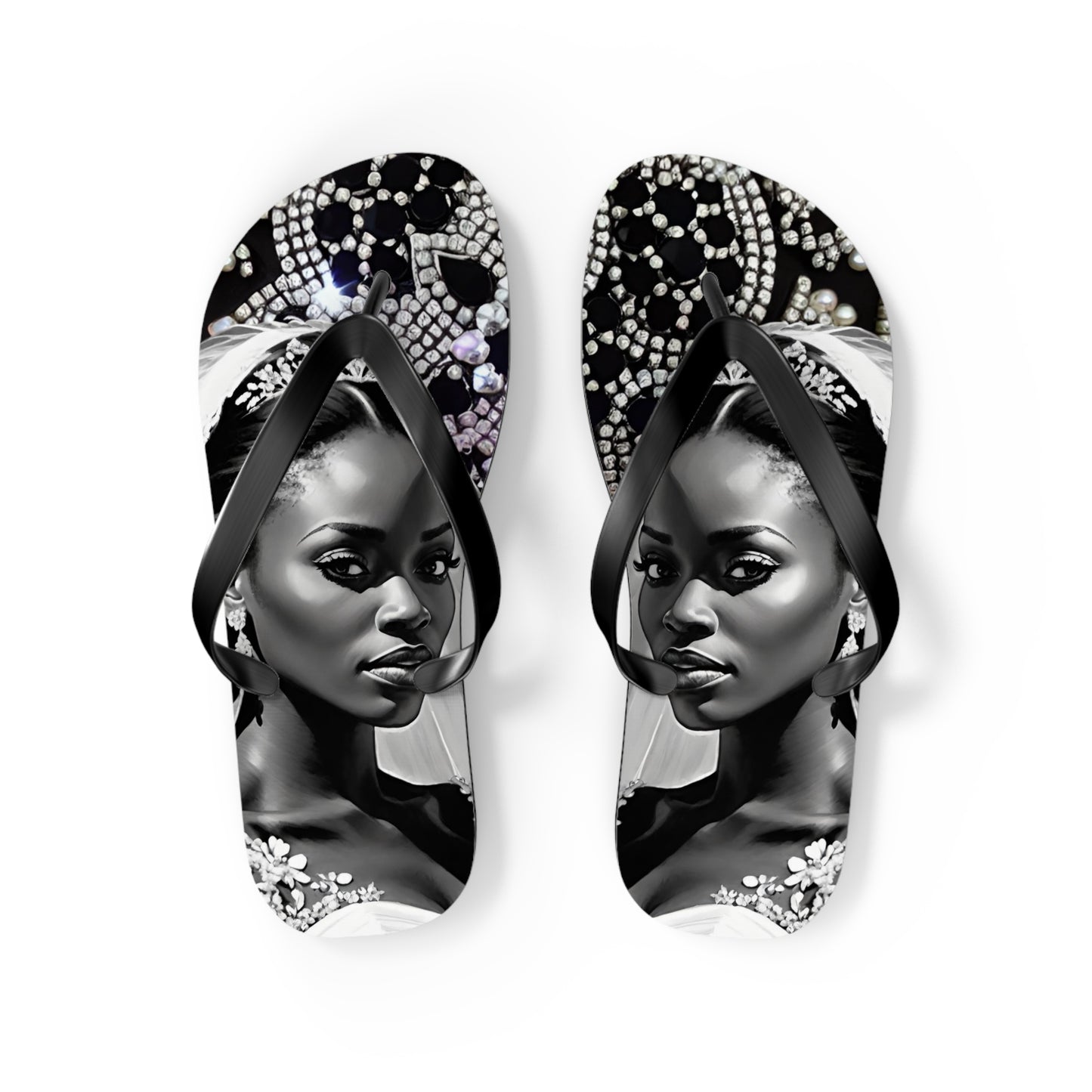 Beautiful Bride Flip Flops