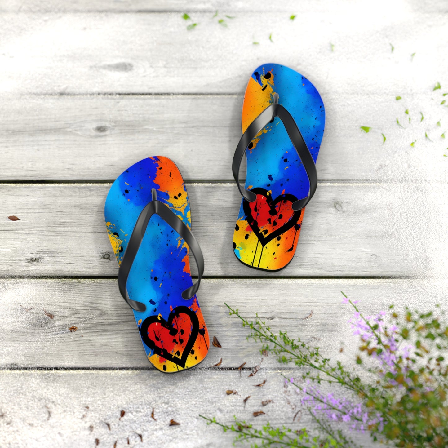 Dripping with Love Flip Flops