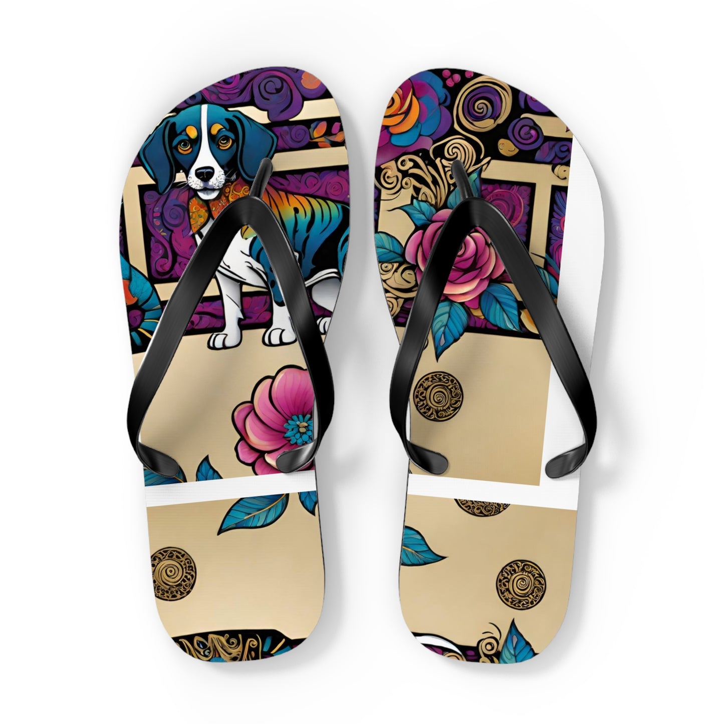 Dog Model Flip Flops