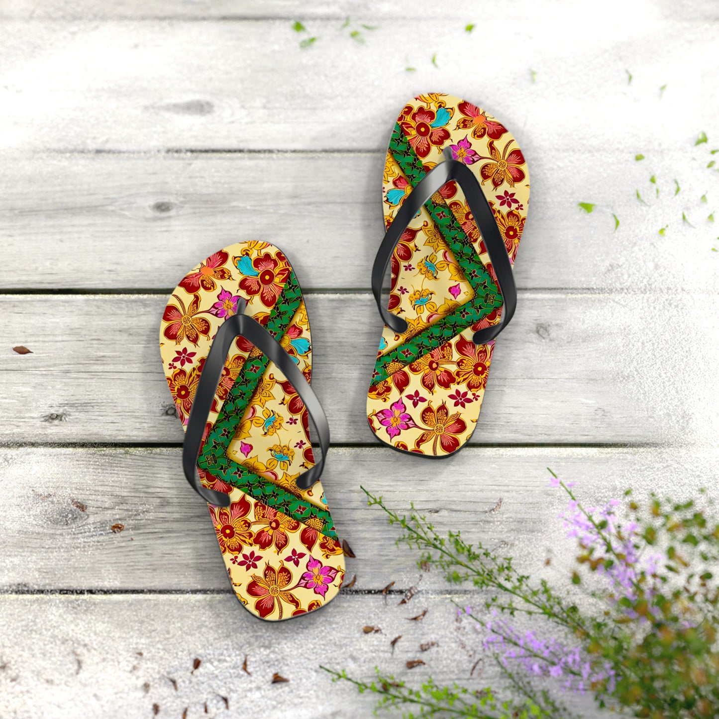 Butterfly Haven Flip Flops