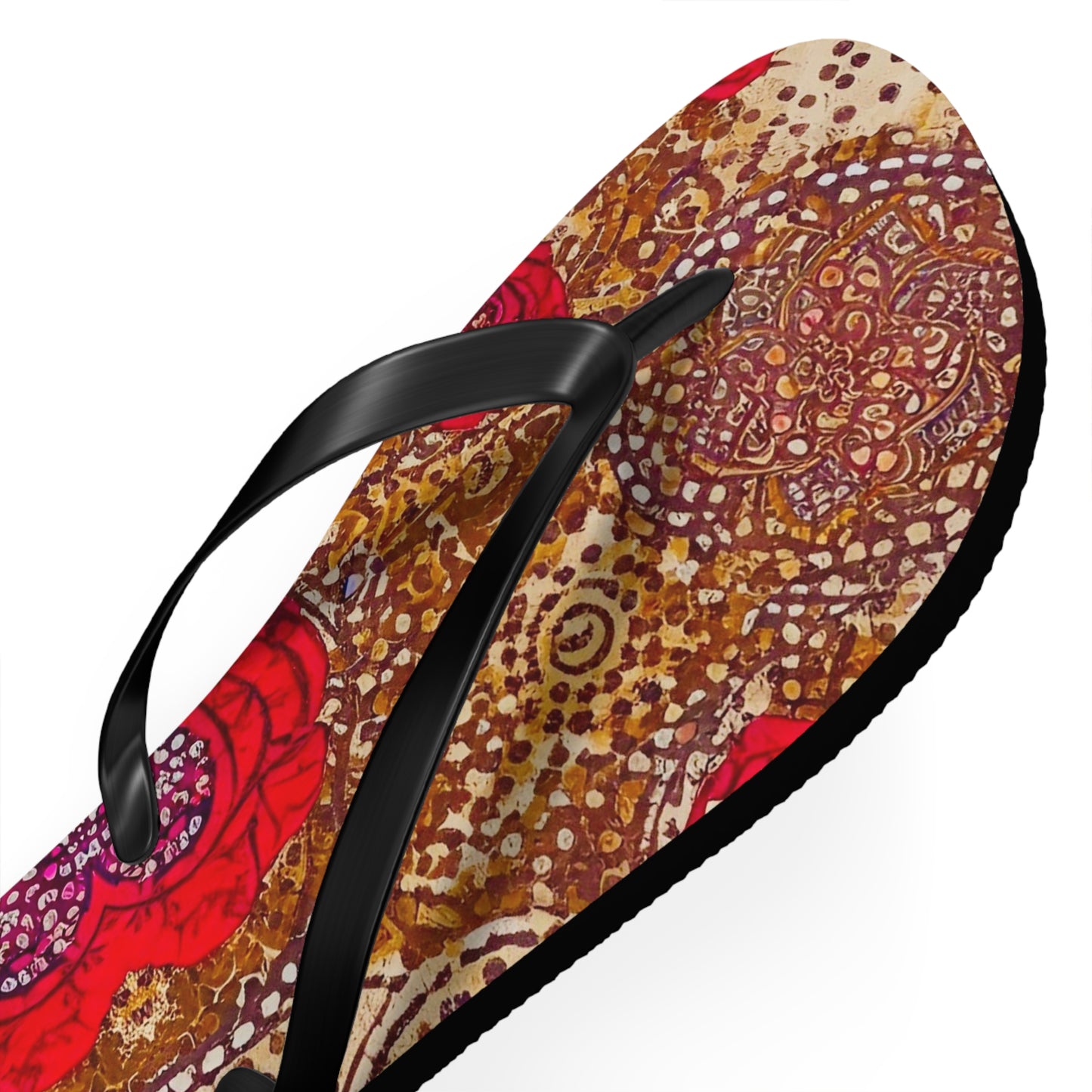 Rustic Rose Flip Flops