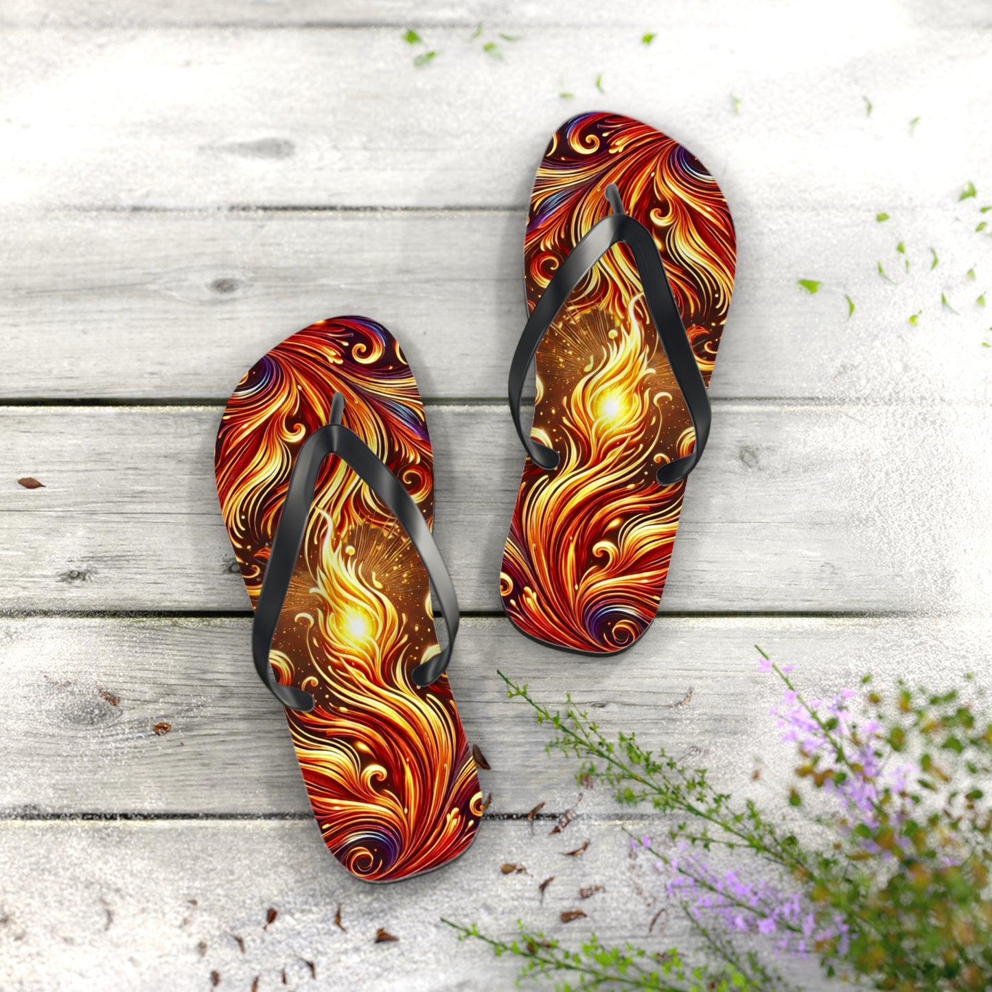 Burning Bush Flip Flops