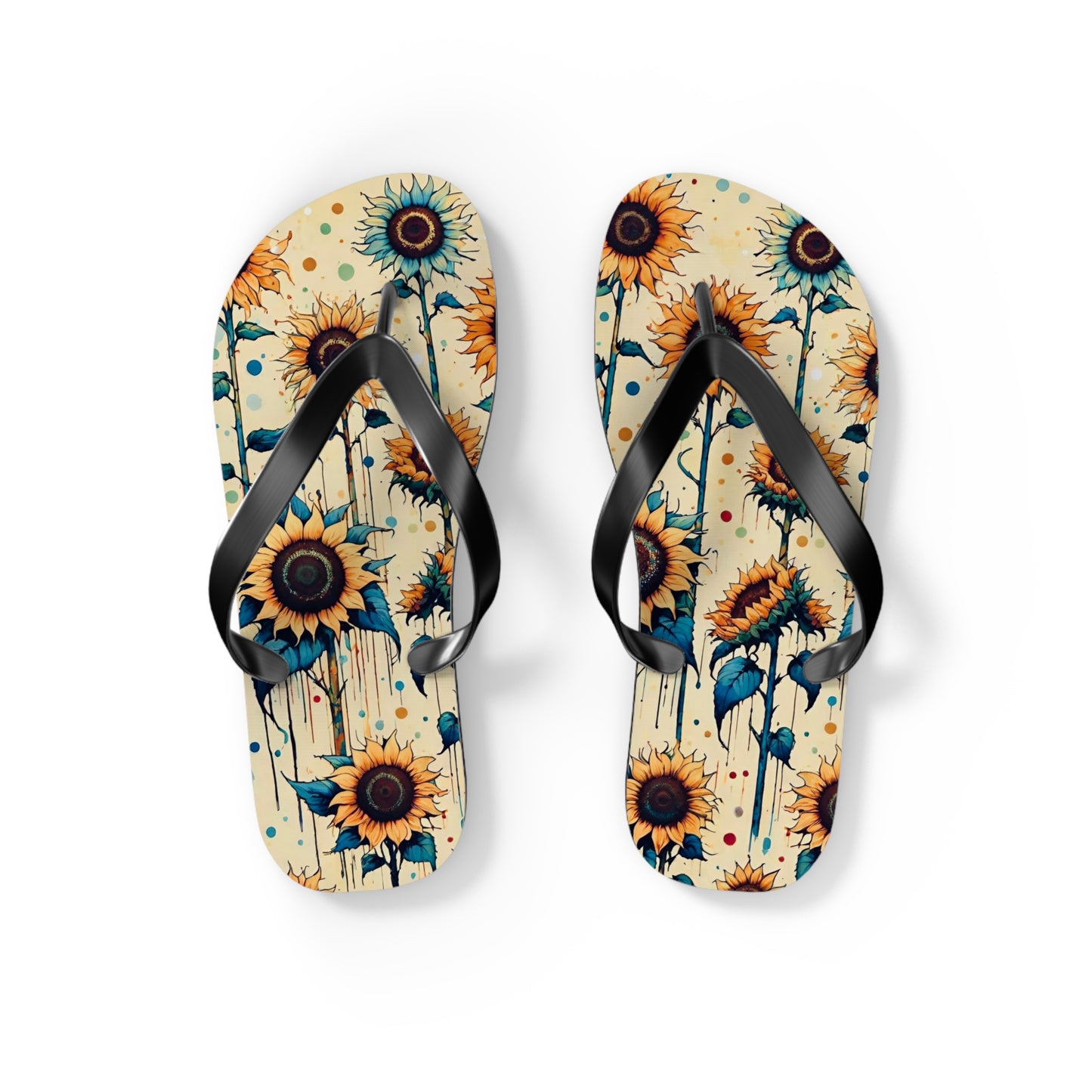 Sunflower Goodness Flip Flops