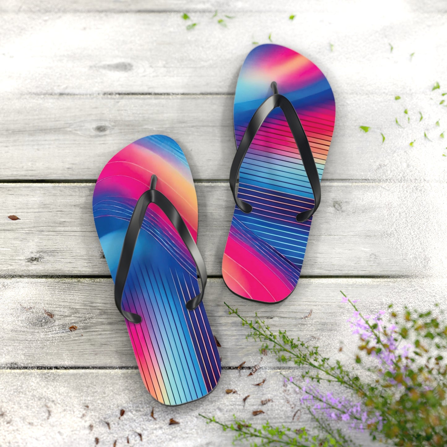 Gradient Vibe Flip Flops