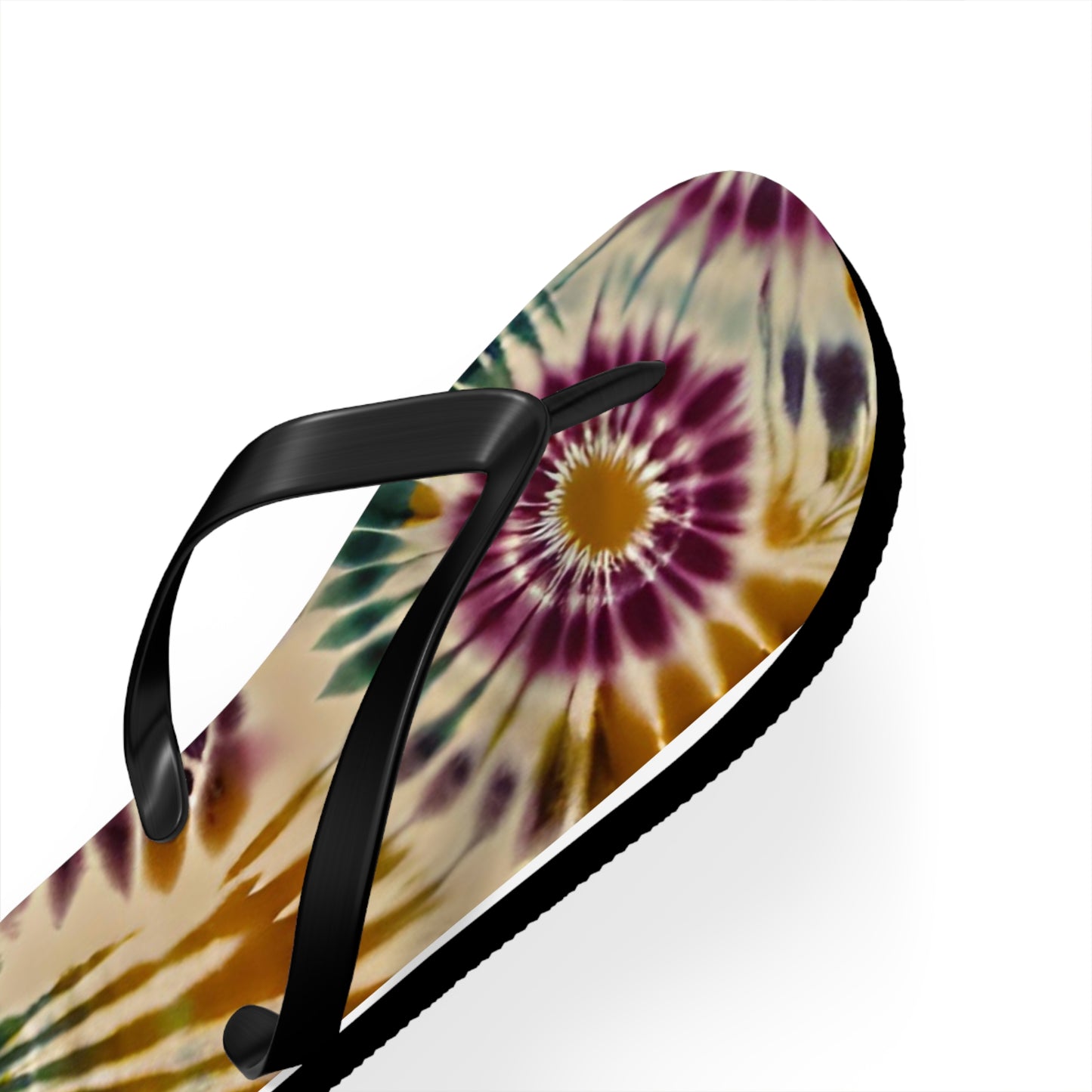 Earth Tie-Dye Flip Flops