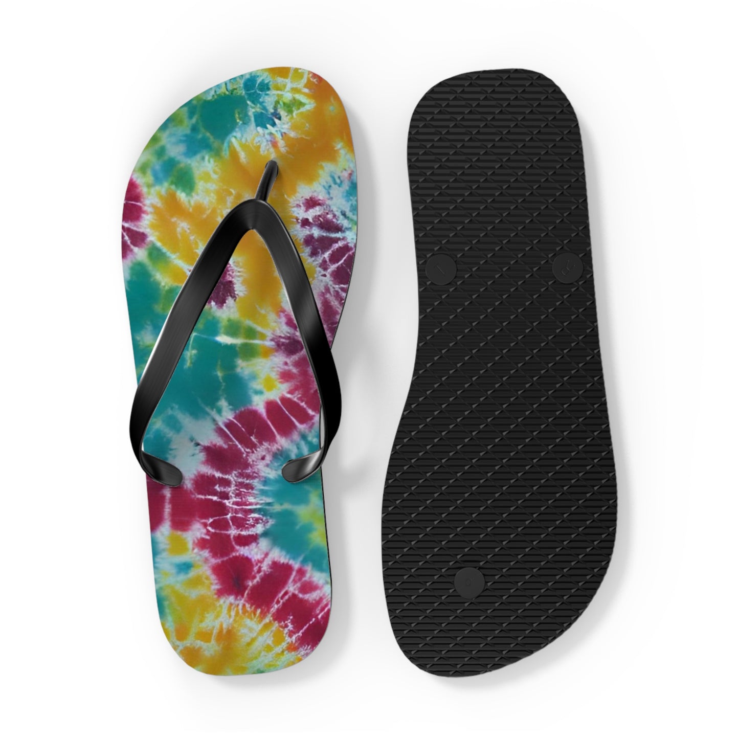 Tie Dye Cookout Flip Flops
