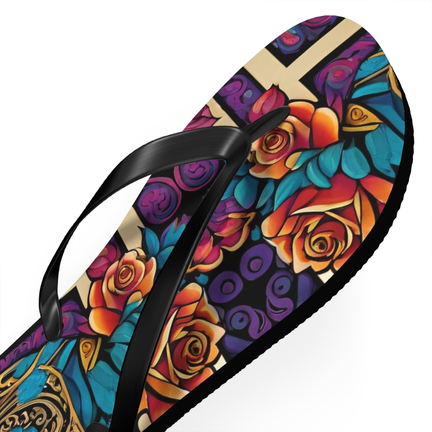 Rose Vine Flip Flops