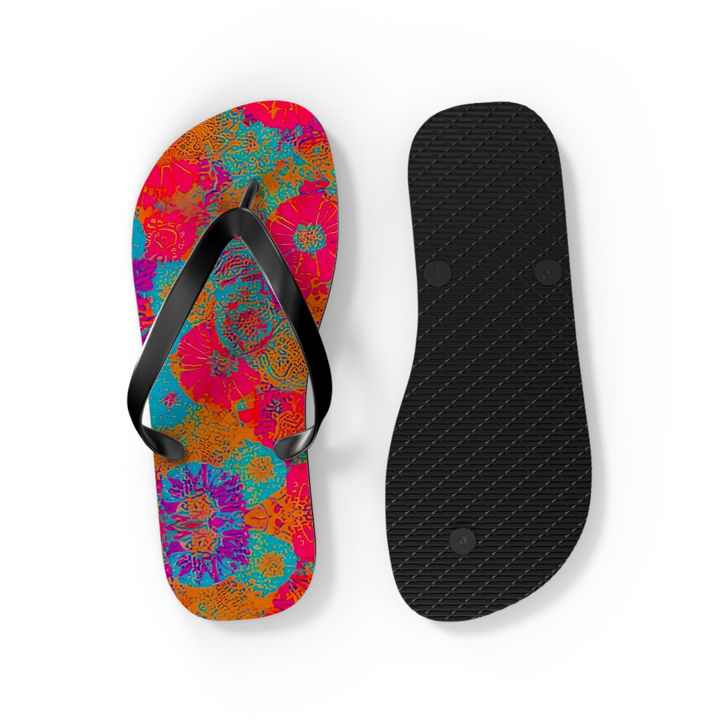 Coral Reef Flip Flops