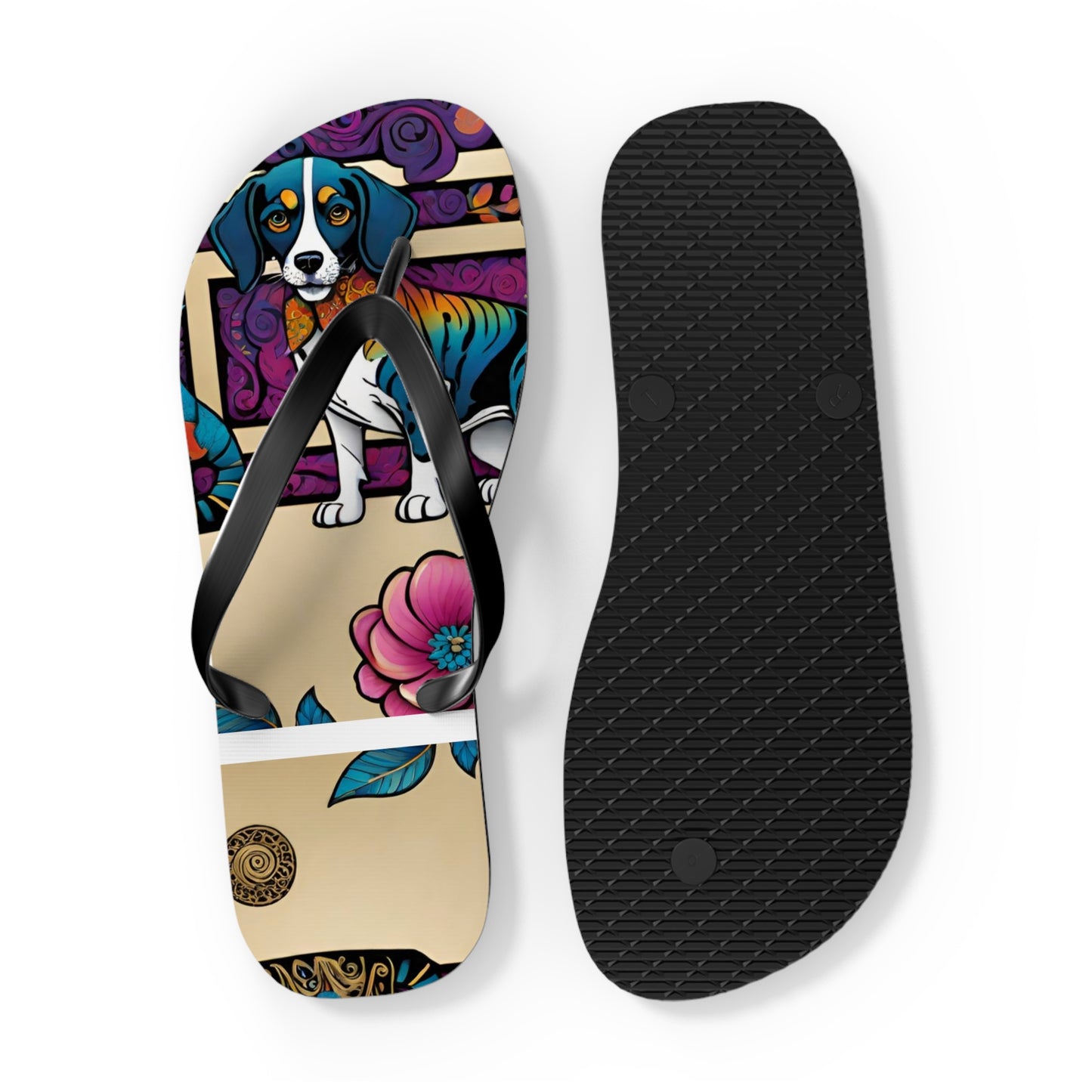 Dog Model Flip Flops