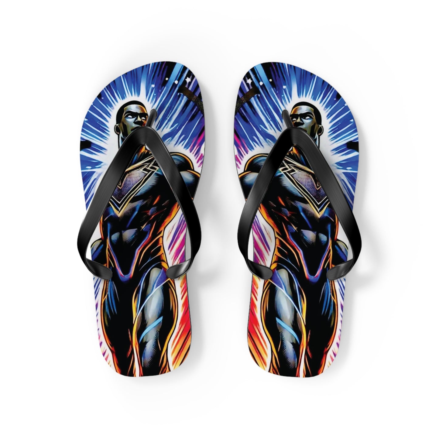 Cosmic Sentinel Flip Flops