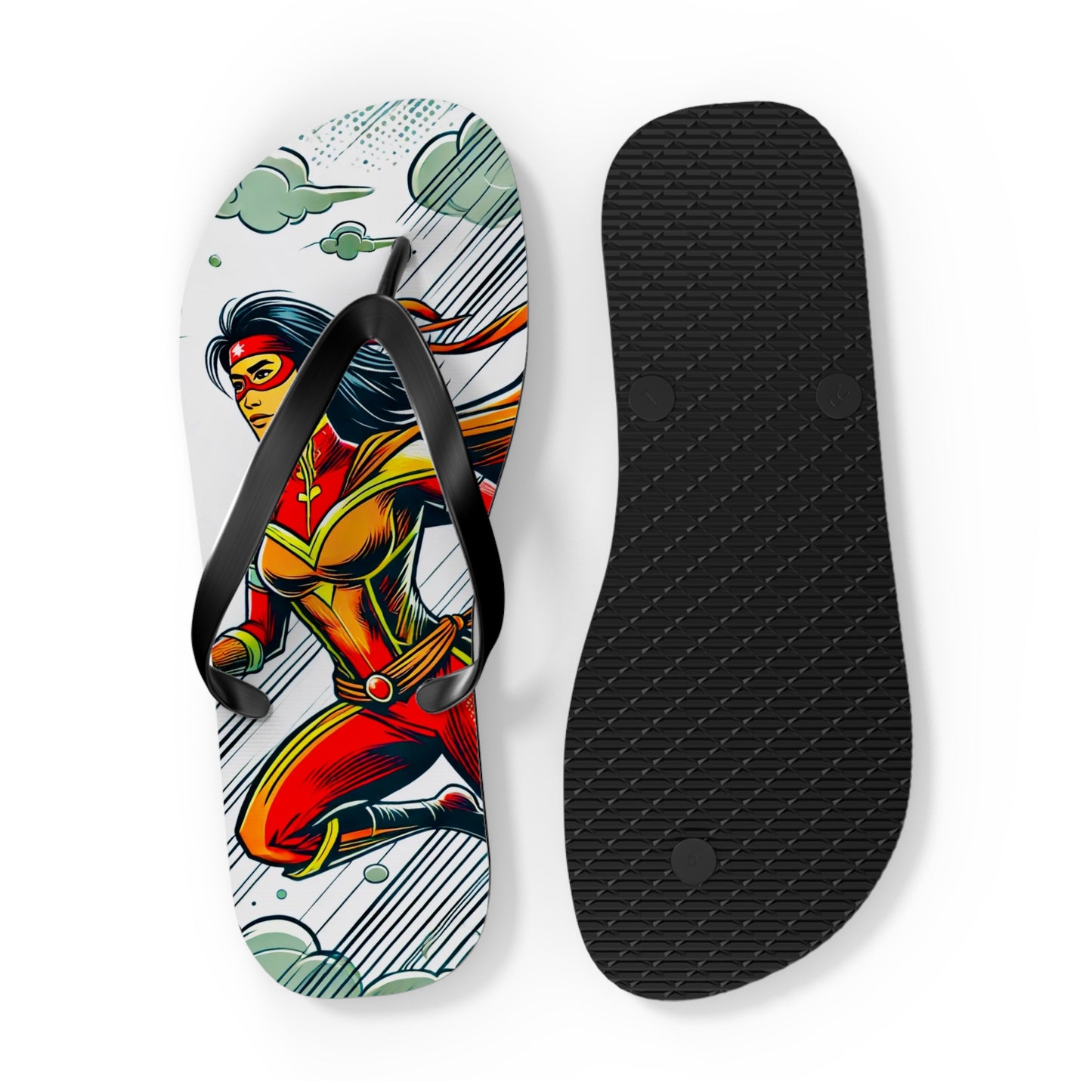 Crimson Swift Picnic Flip Flops