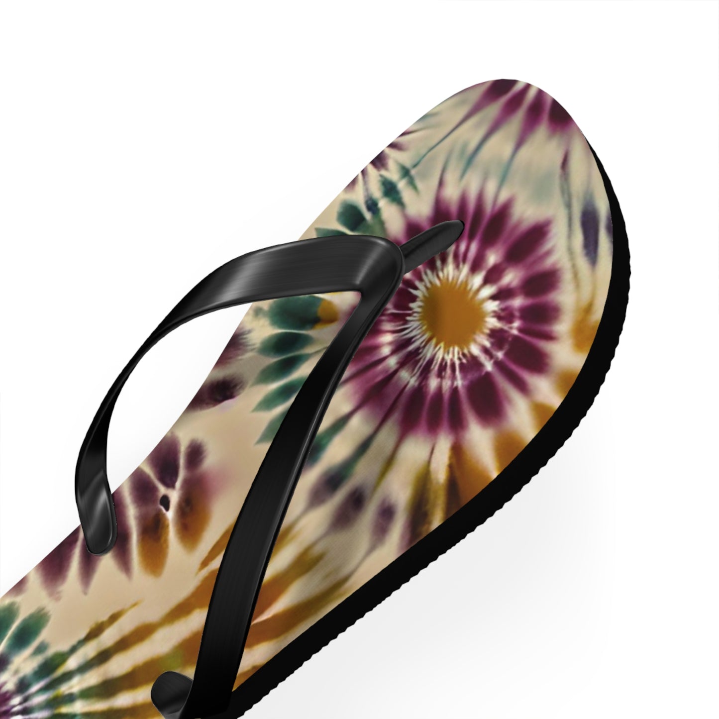 Earth Tie-Dye Flip Flops