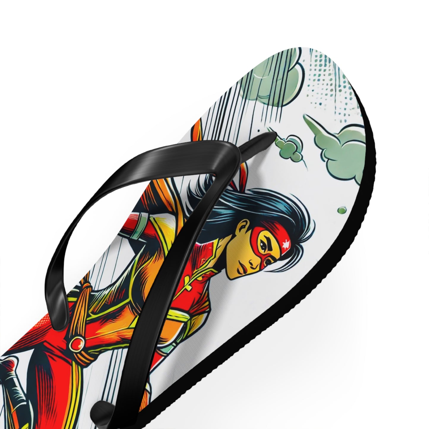 Crimson Swift Picnic Flip Flops