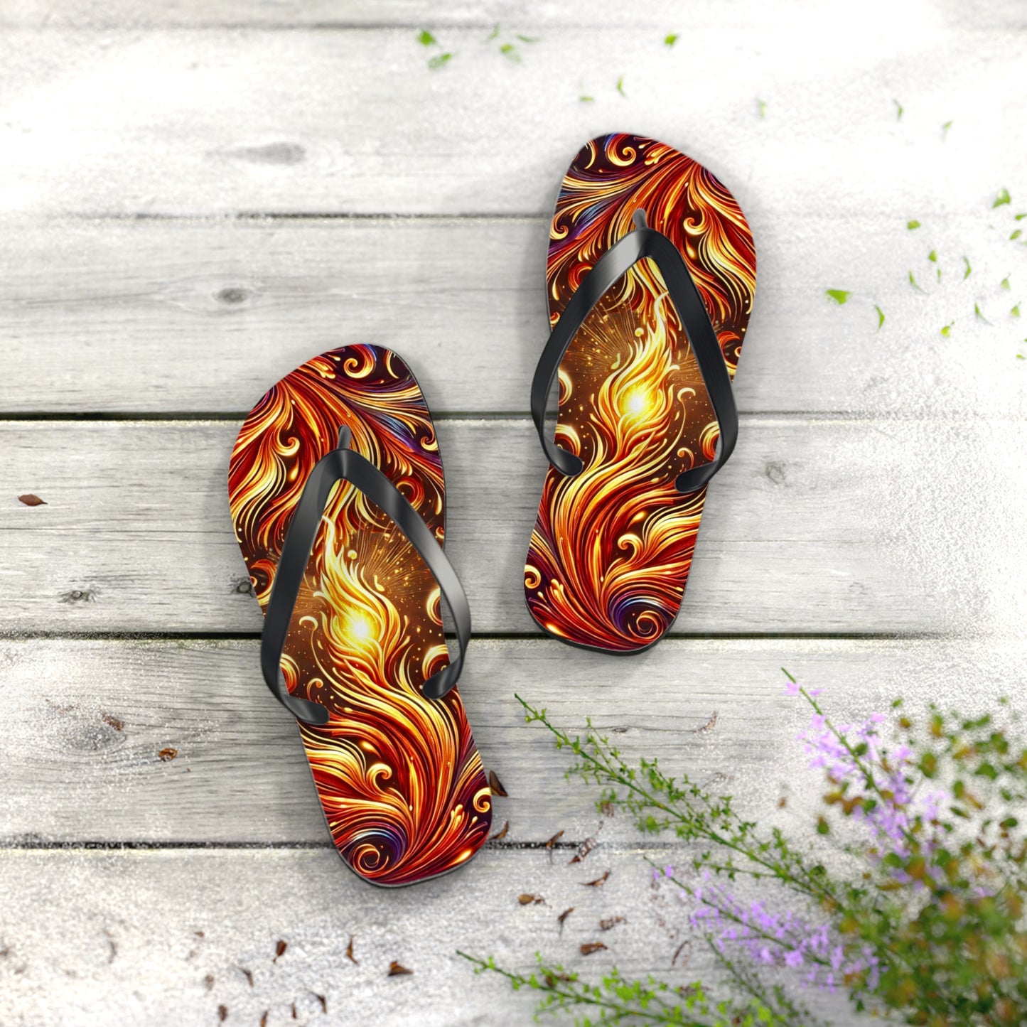 Burning Bush Flip Flops
