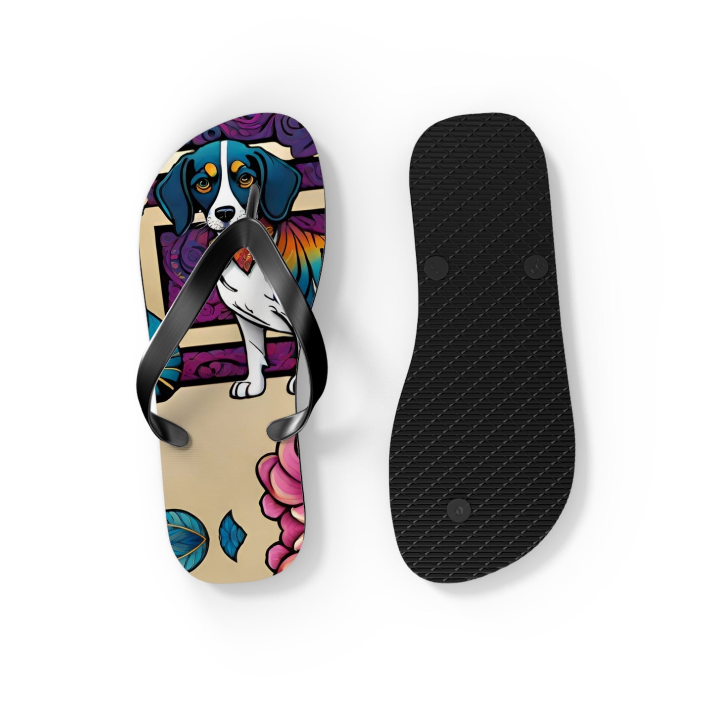 Dog Model Flip Flops