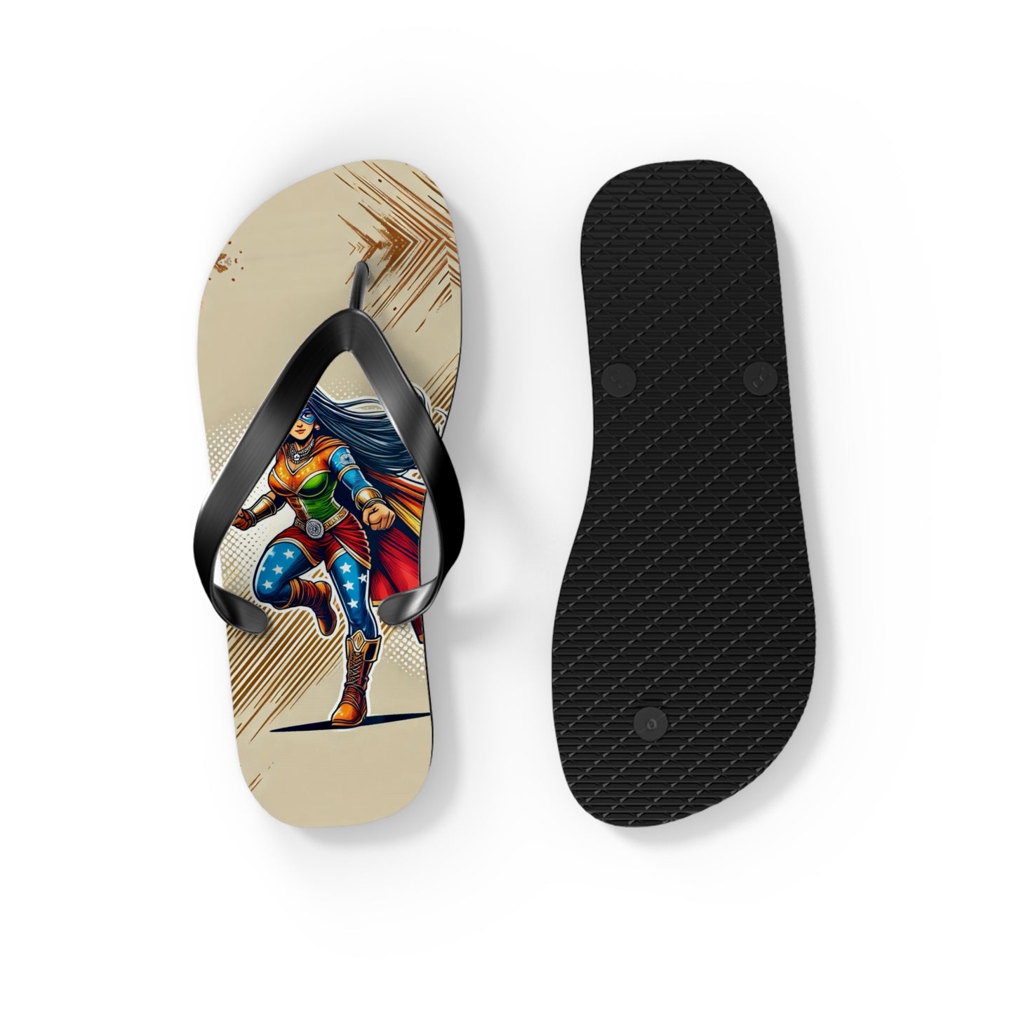 Saffron Warrior Flip Flops