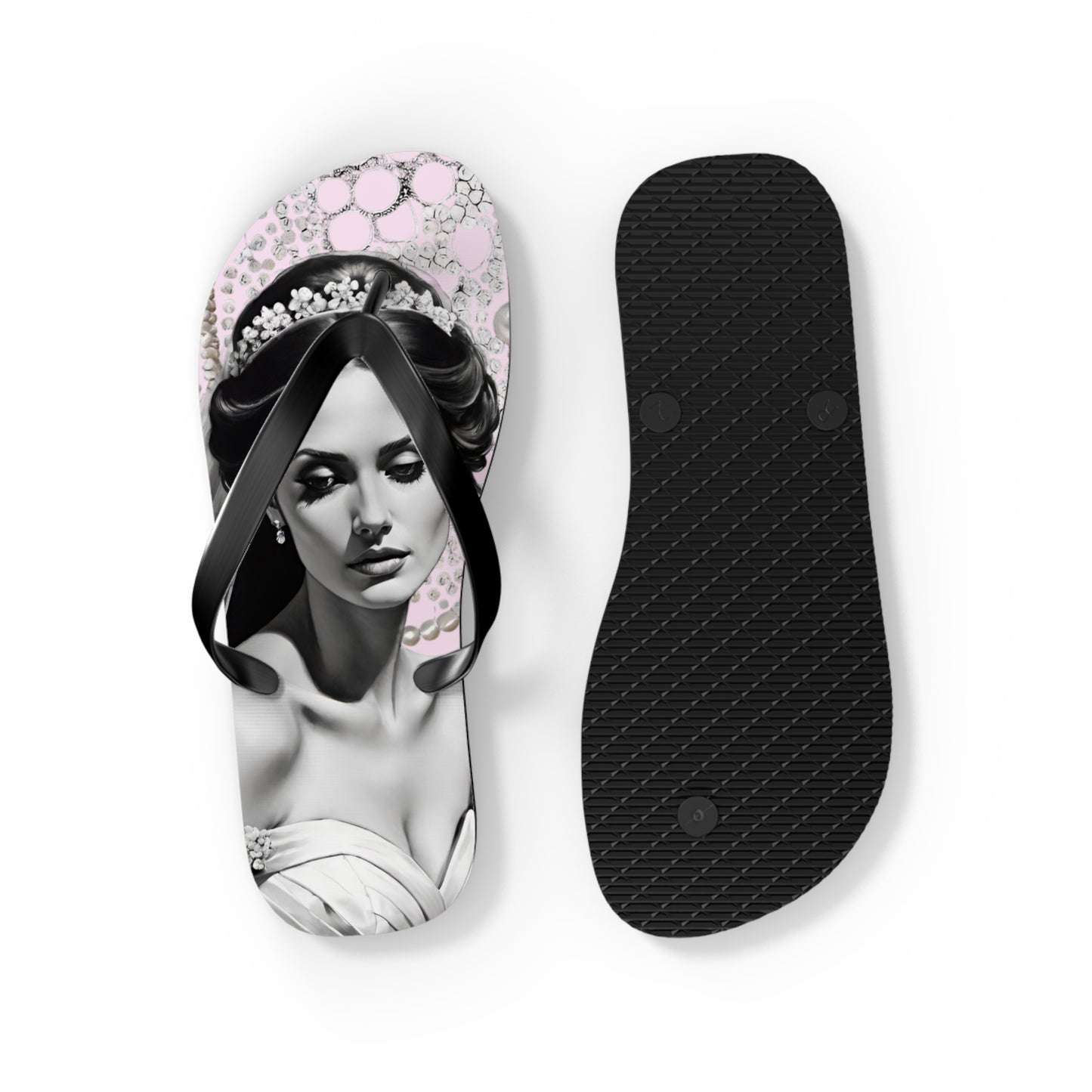Bride Lt Pink Flip Flops