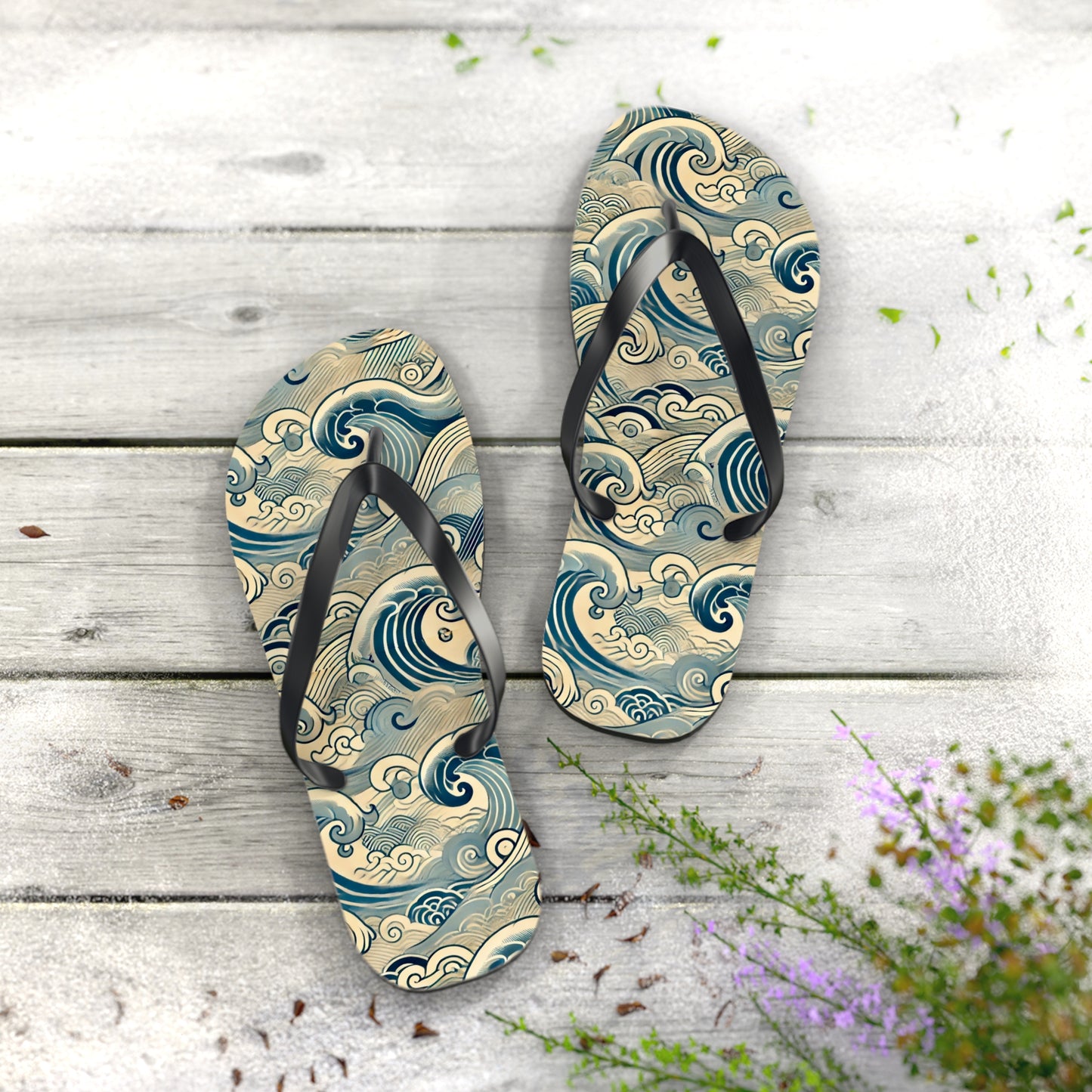 Japanese Wave Flip Flops