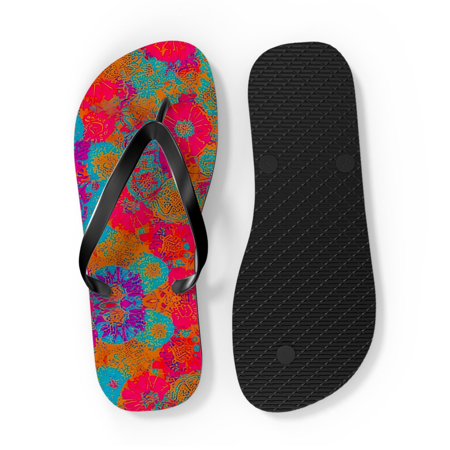Coral Reef Flip Flops
