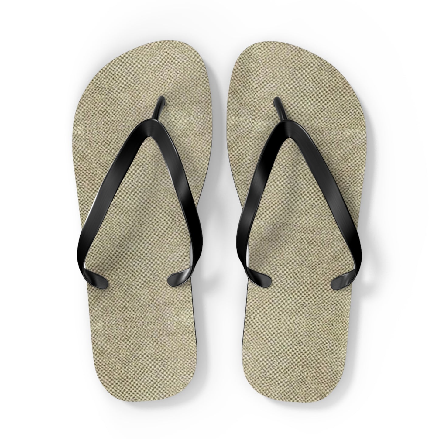 Samone Burlap Flip Flops