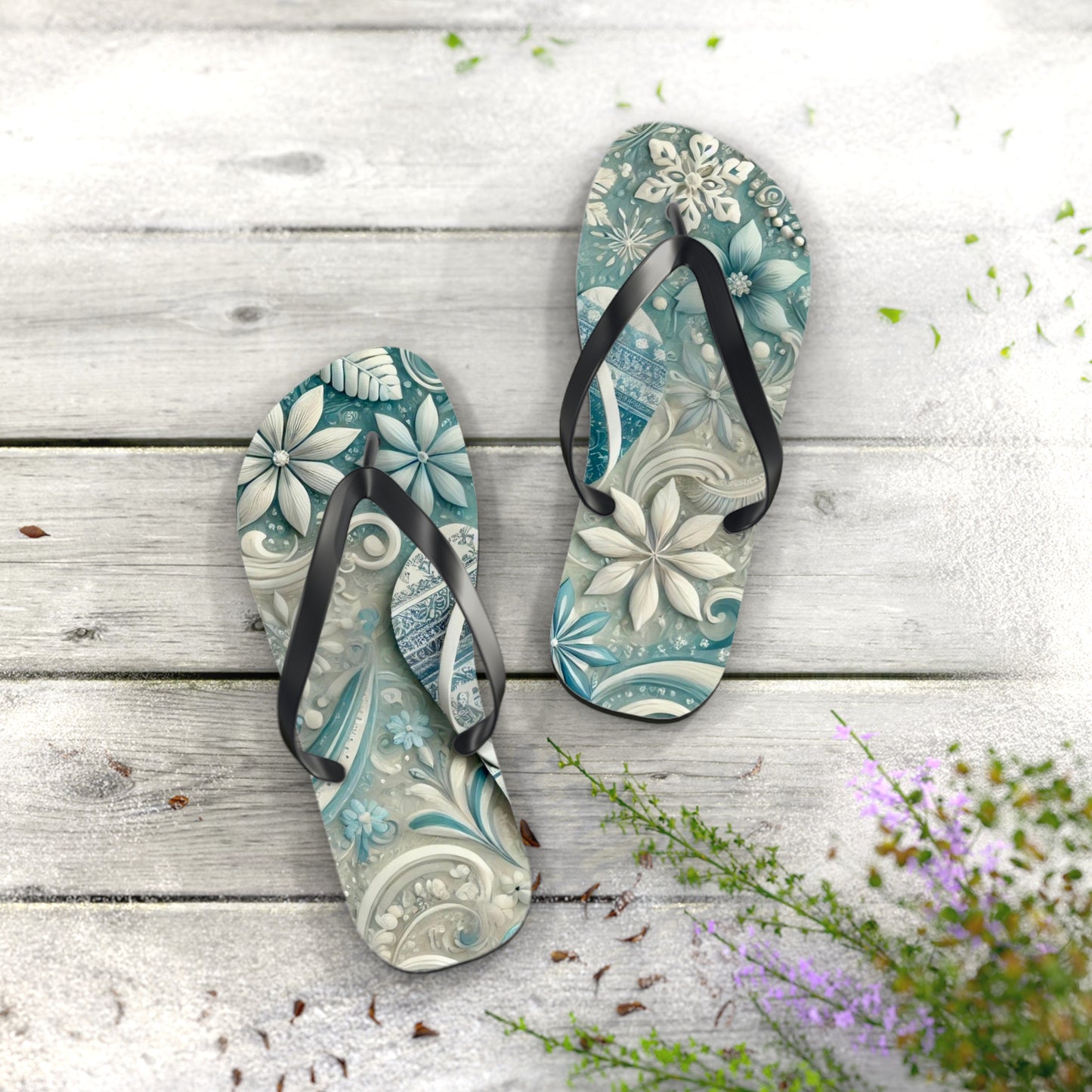 Winter Slides Flip Flops
