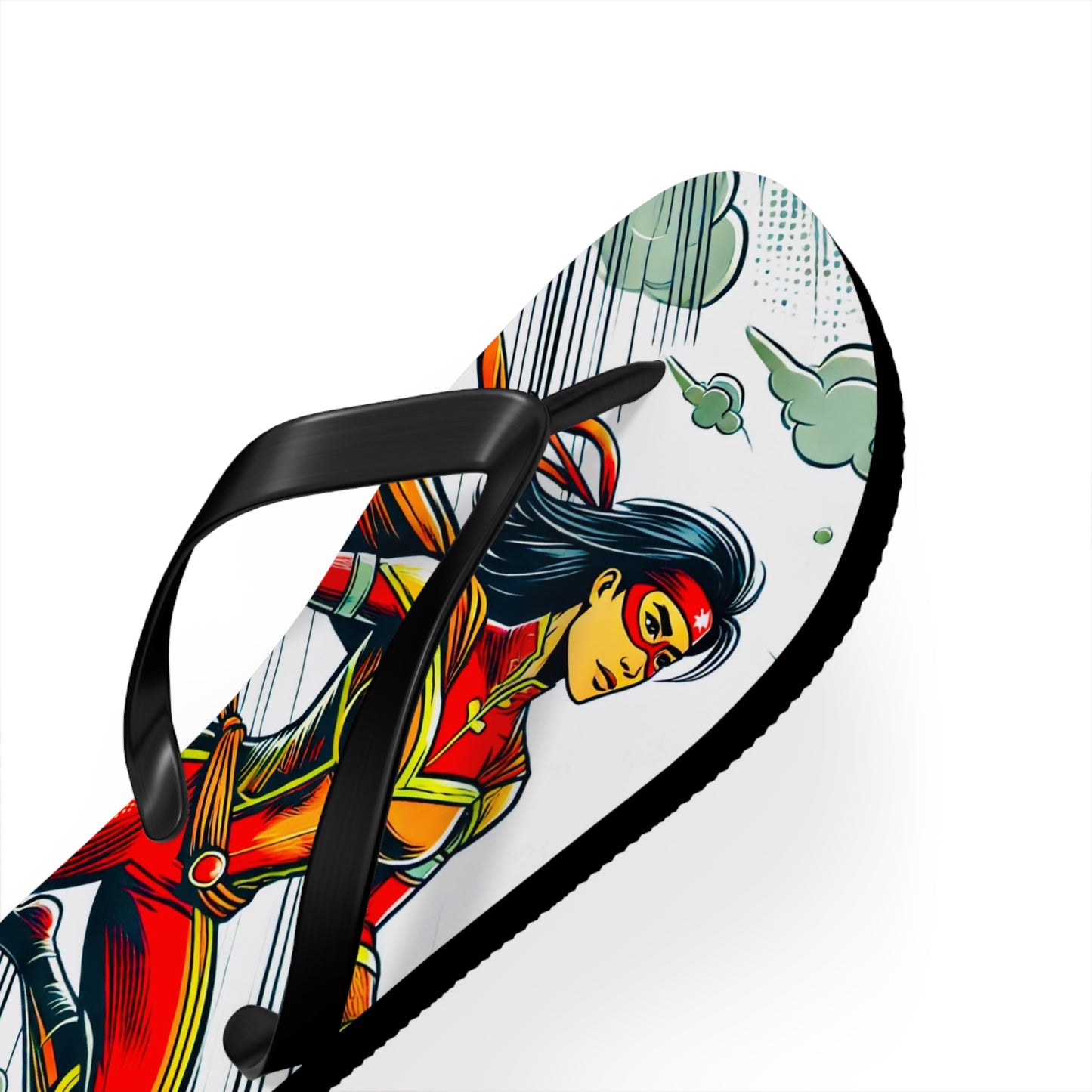 Crimson Swift Picnic Flip Flops