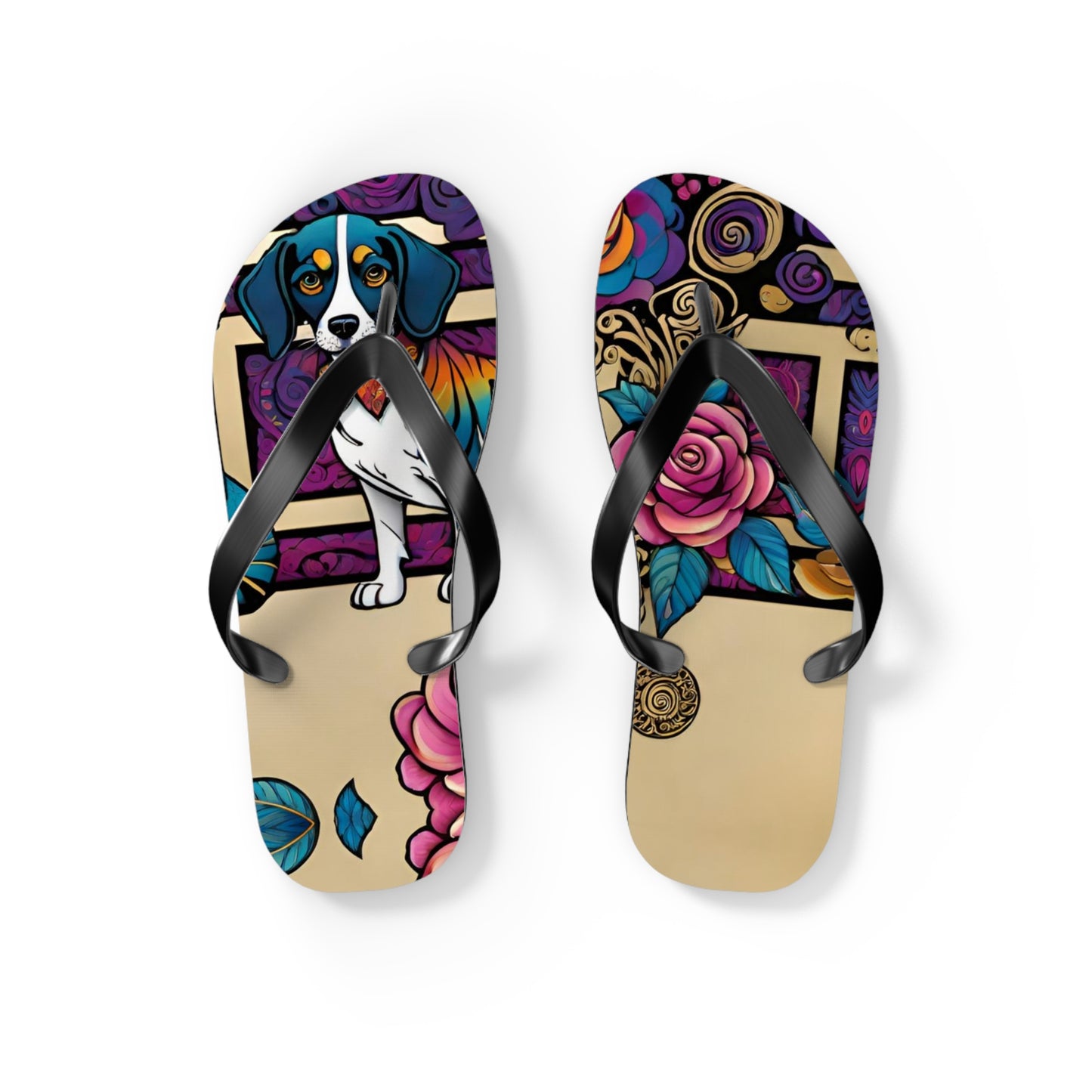 Dog Model Flip Flops