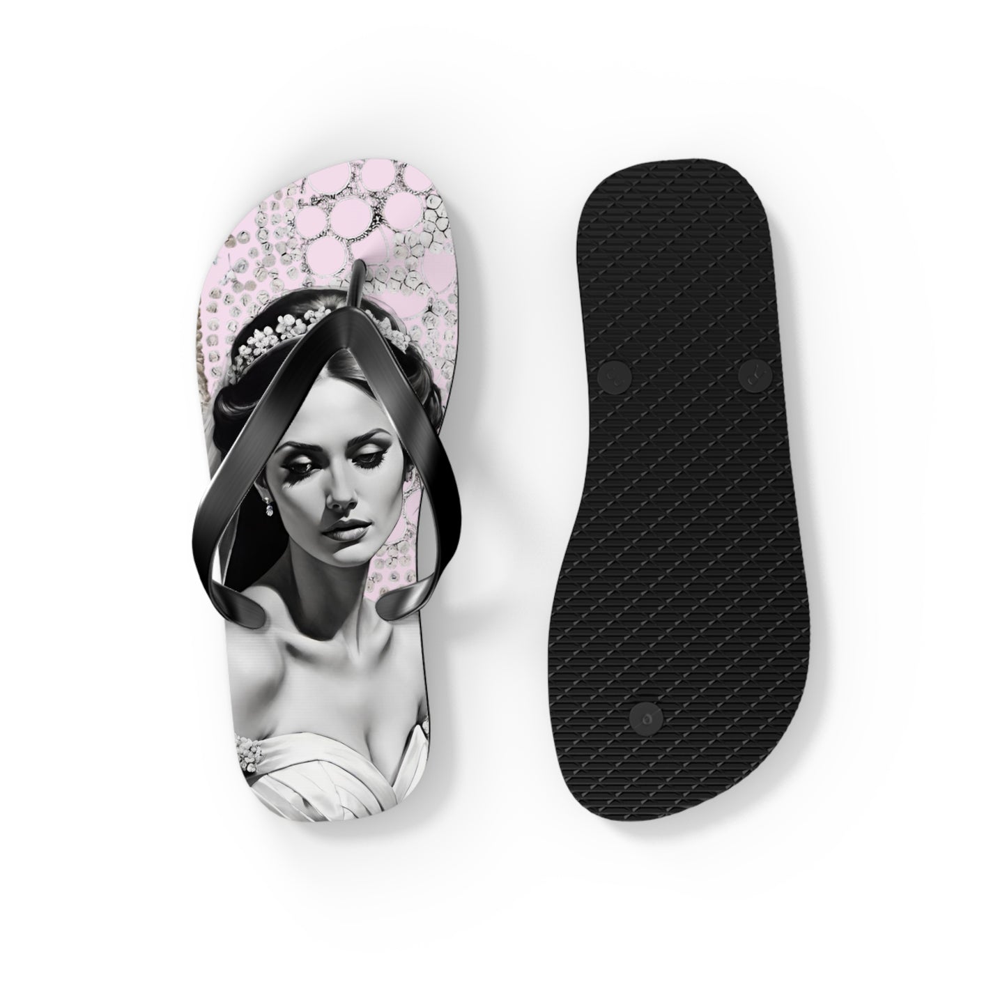 Bride Lt Pink Flip Flops