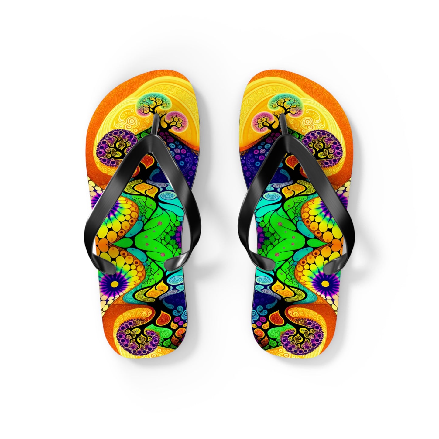 Tree Landscape Flip Flops