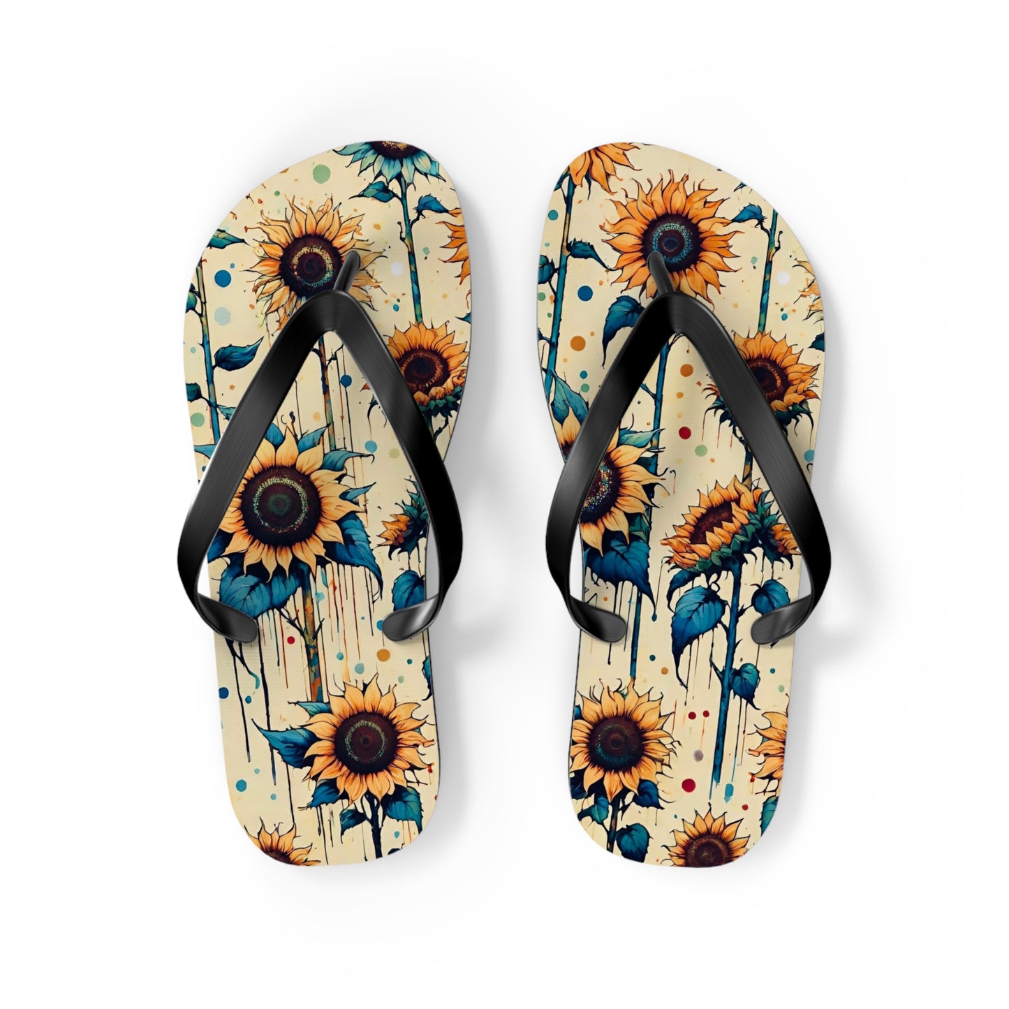 Sunflower Goodness Flip Flops