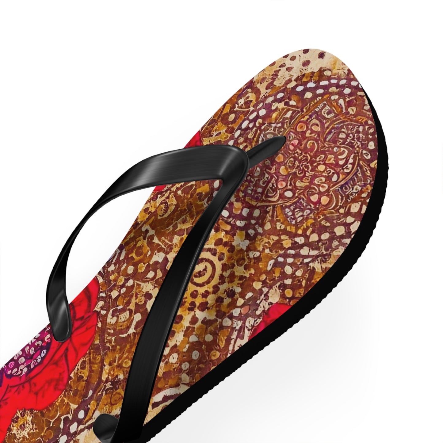 Rustic Rose Flip Flops