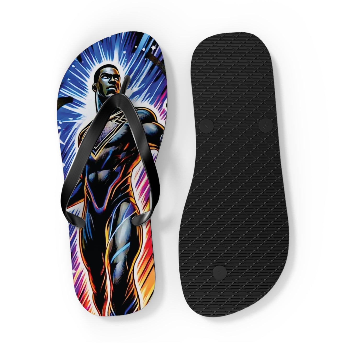 Cosmic Sentinel Flip Flops